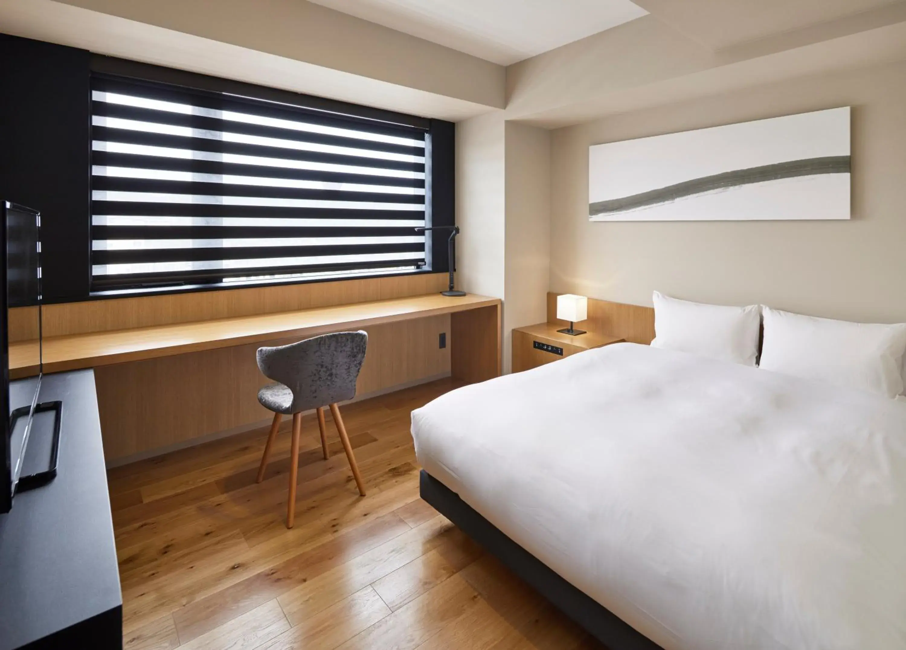 Bed in HATAGO INN Fukushima Hirono Bed in HATAGO INN Fukushima Hirono