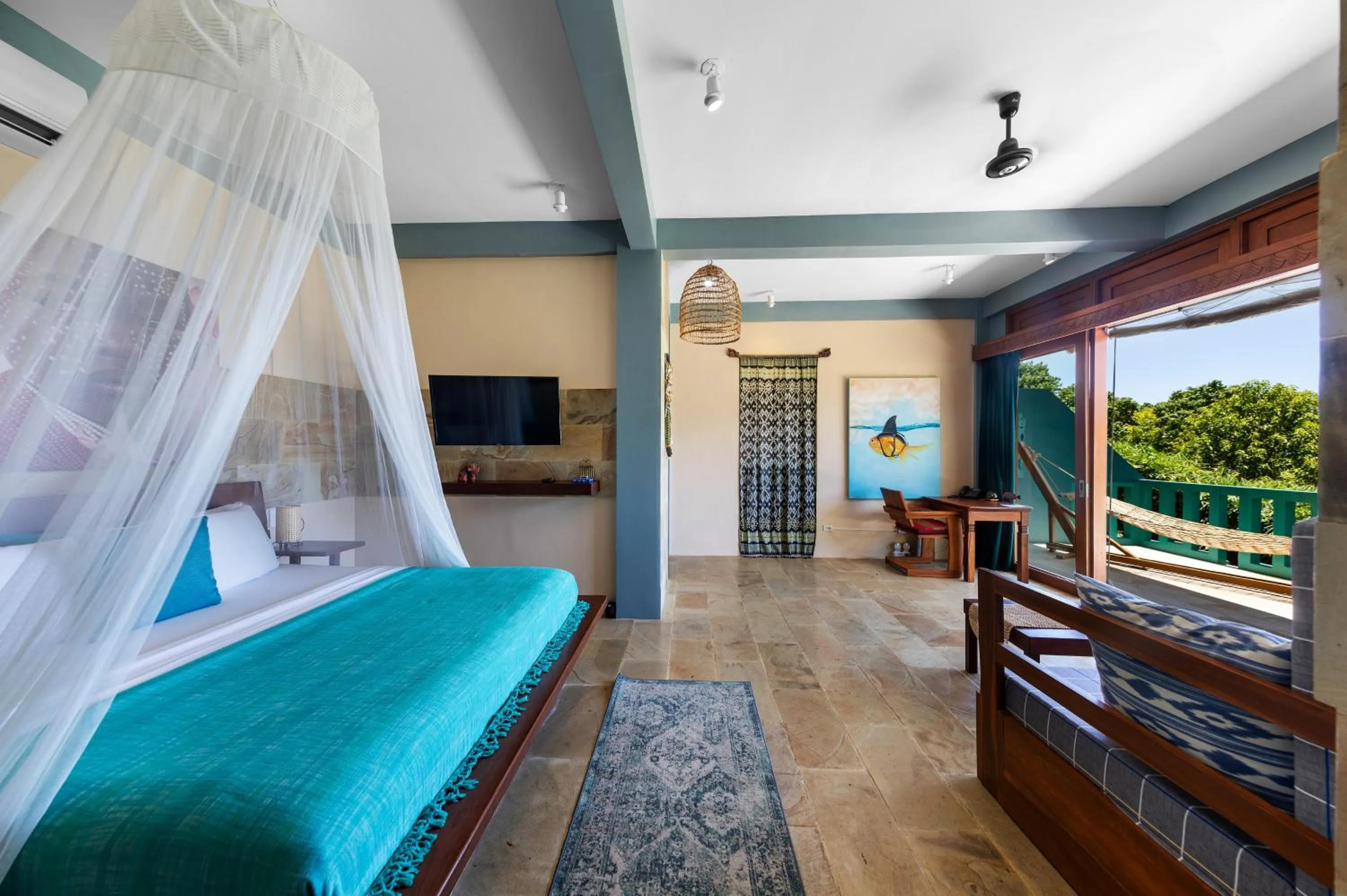 Bed in Karuna El Nido Villas