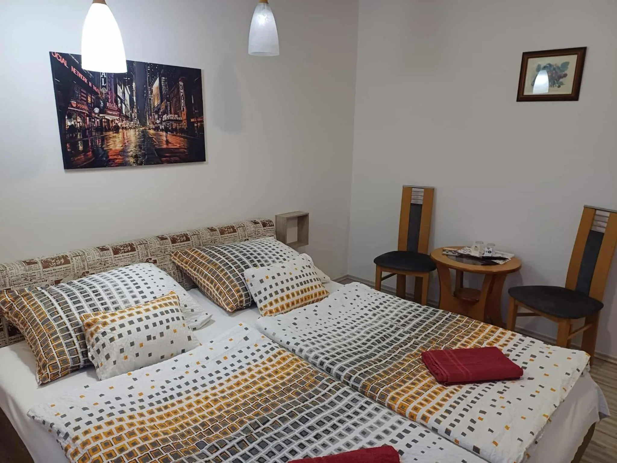 Bed in Fehér Hajó Panzió Győr