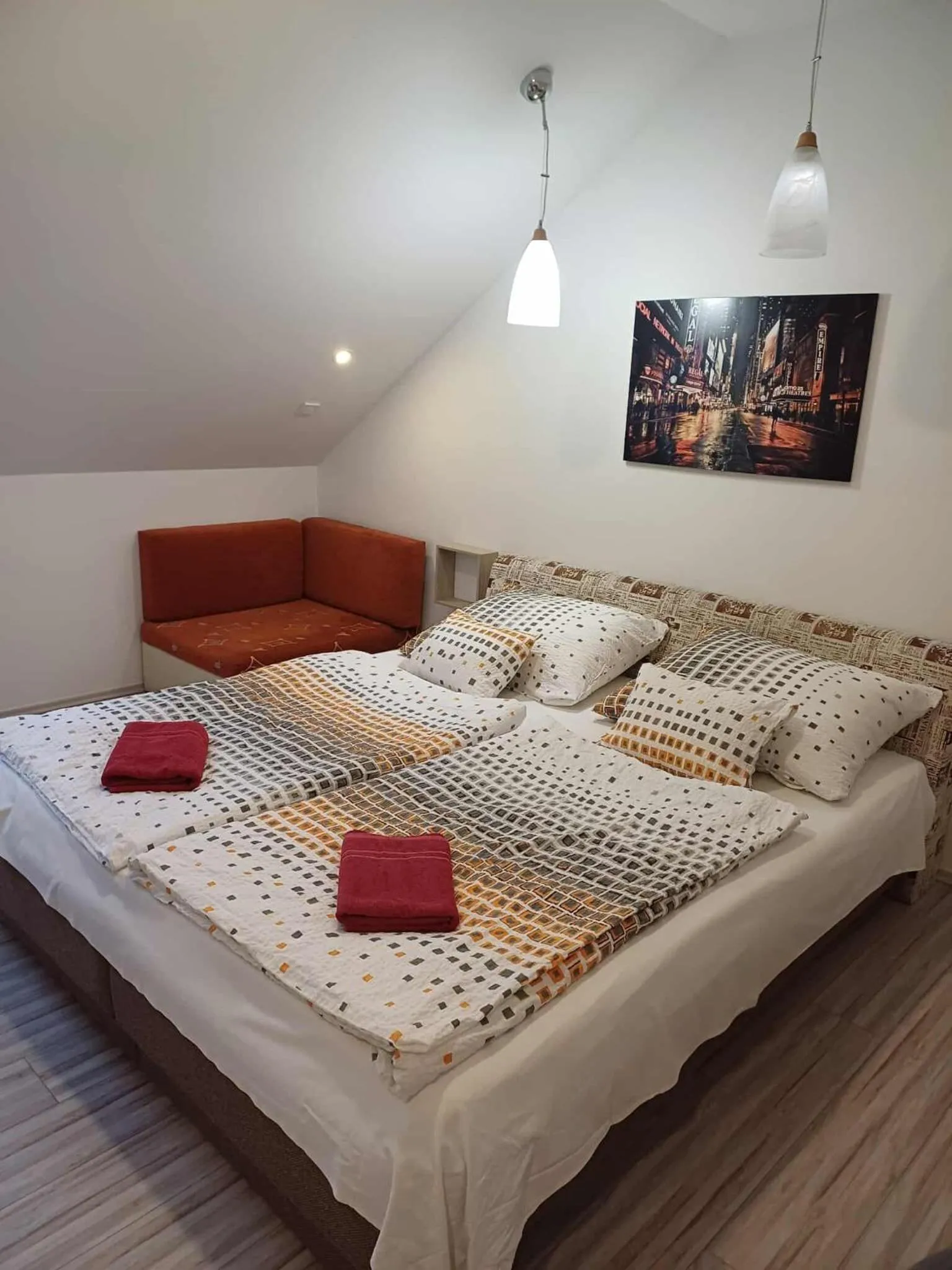 Bed in Fehér Hajó Panzió Győr