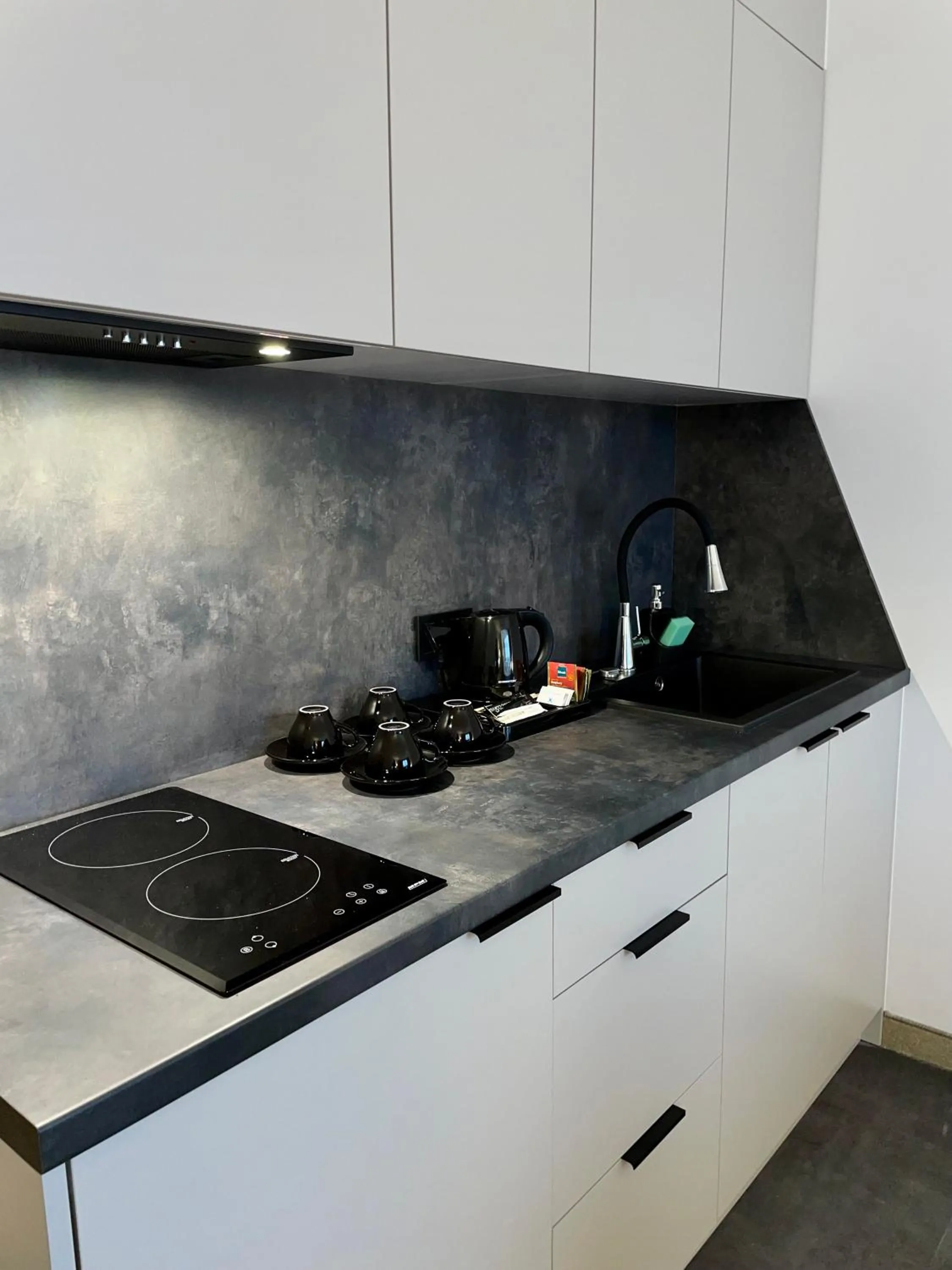 Kitchen or kitchenette in Arche Hotel Krakowska