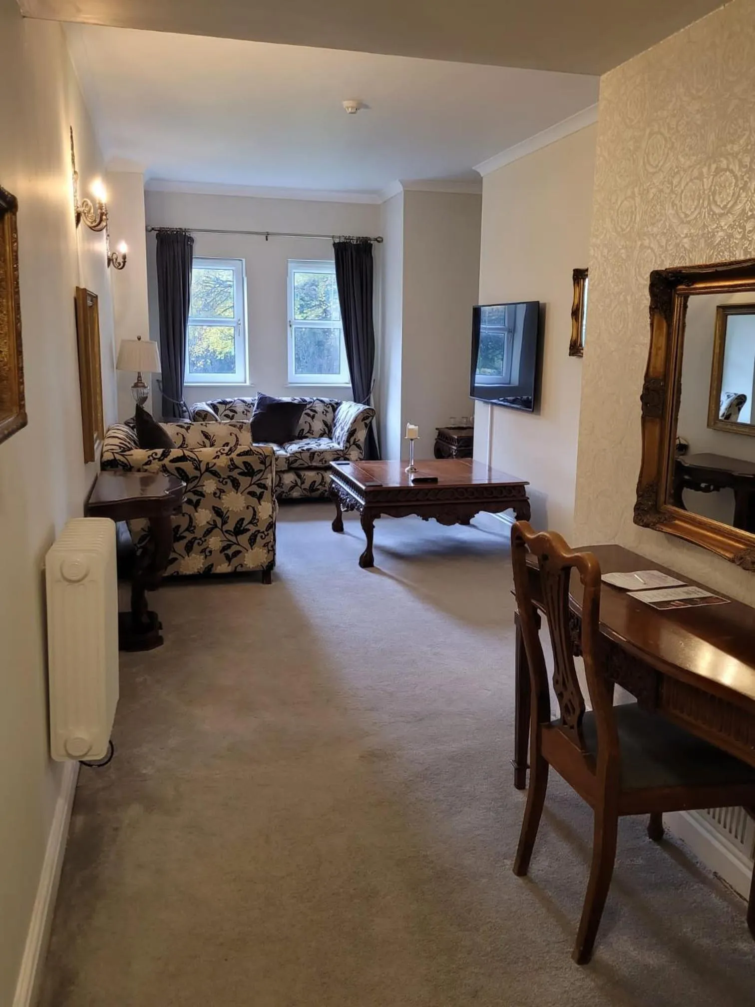 Seating area in Brook Hall Hotel