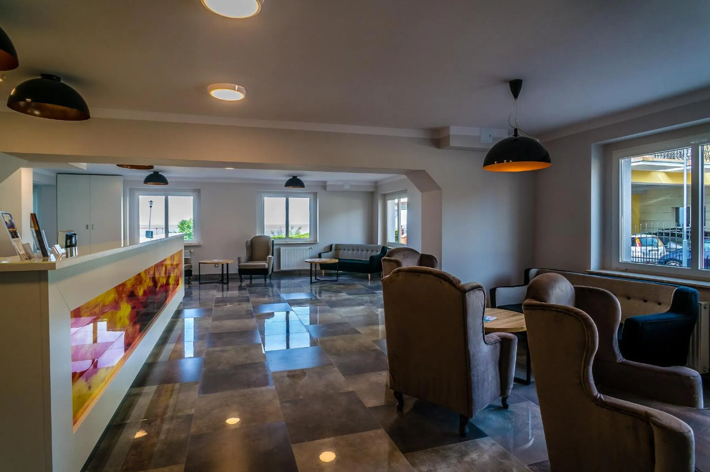 Lobby or reception in Ośrodek Wypoczynkowy Gwarek Ustronie Morskie