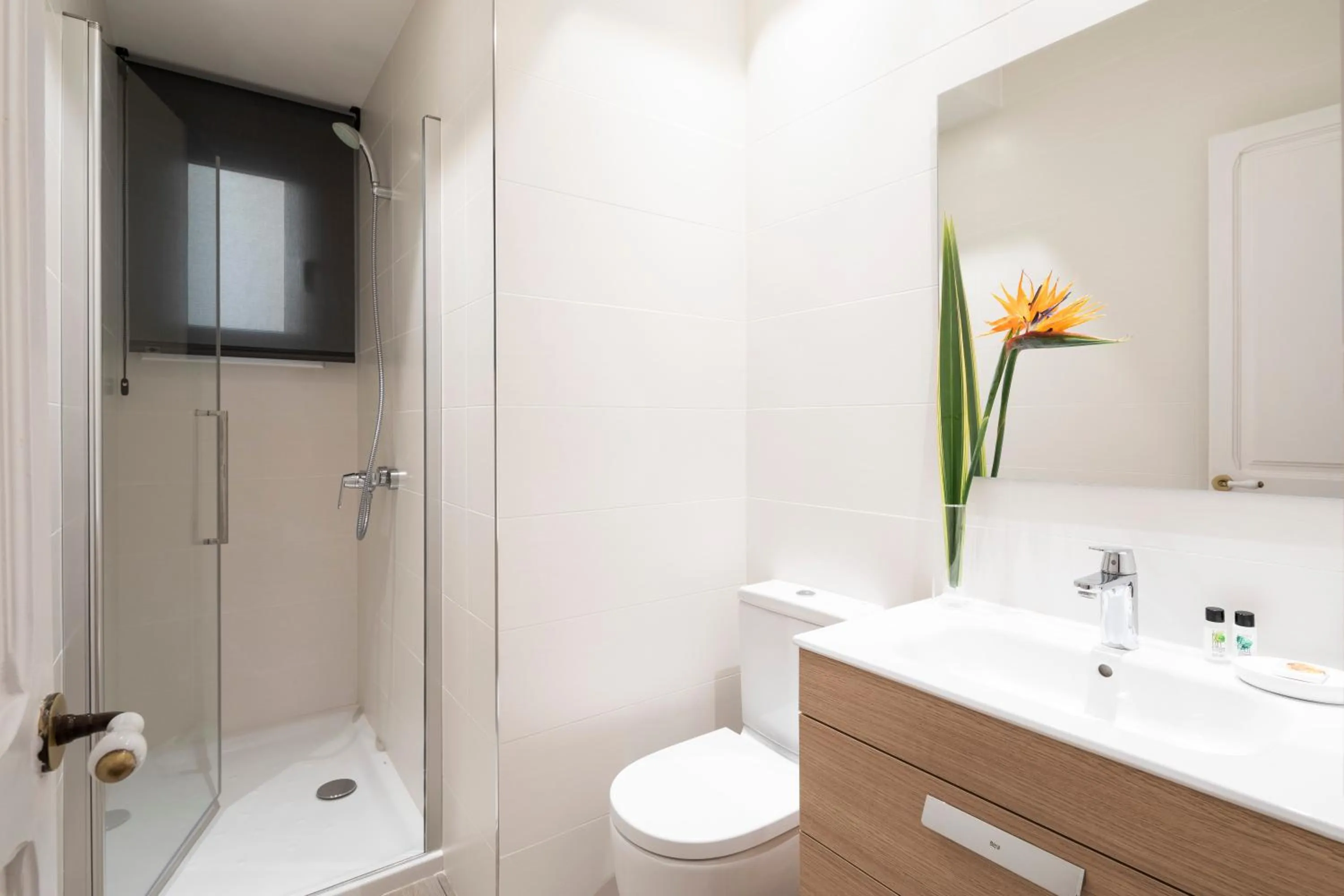 Shower in Aspasios Sagrada Familia Apartments