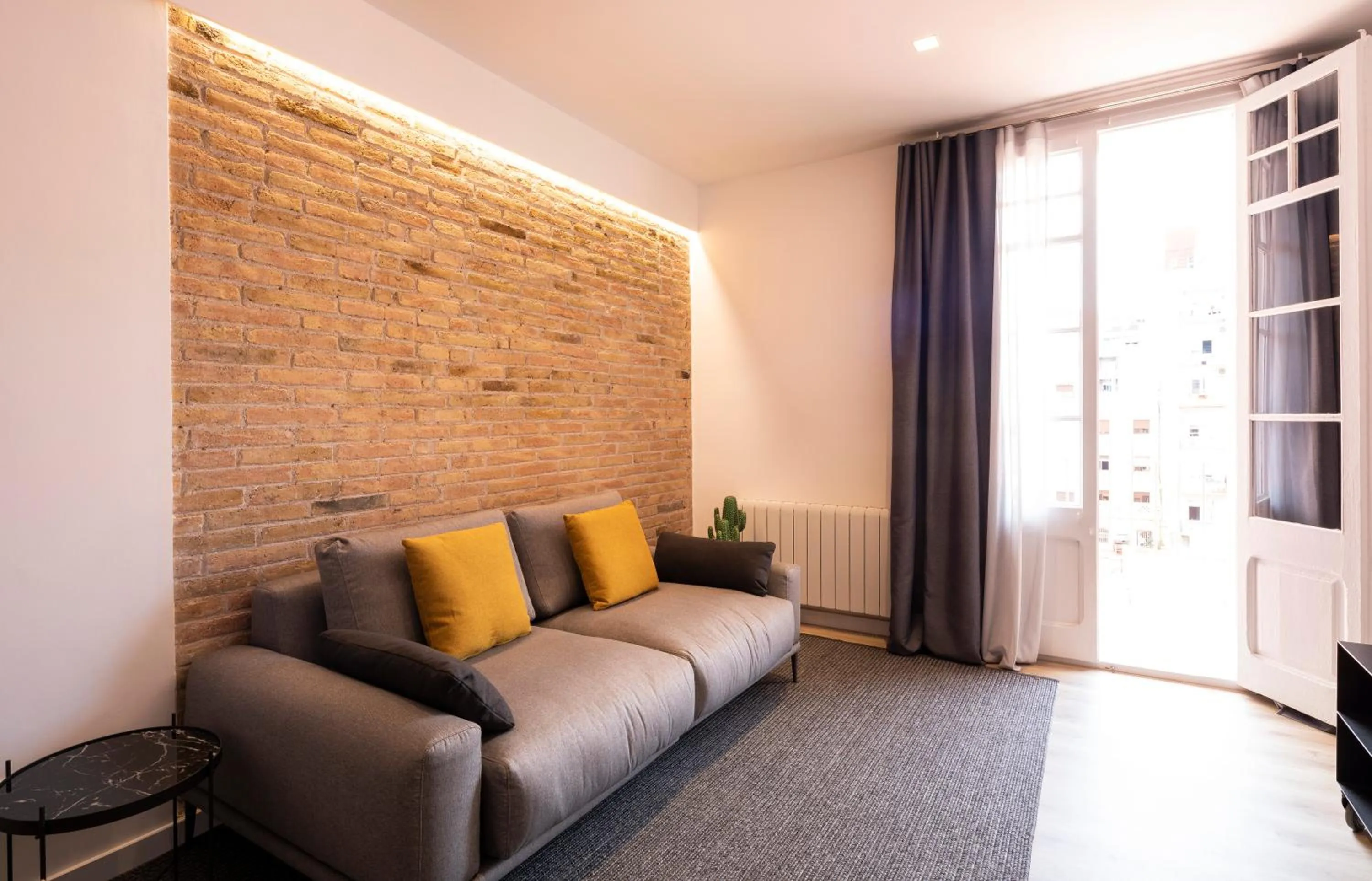 Living room in Aspasios Sagrada Familia Apartments