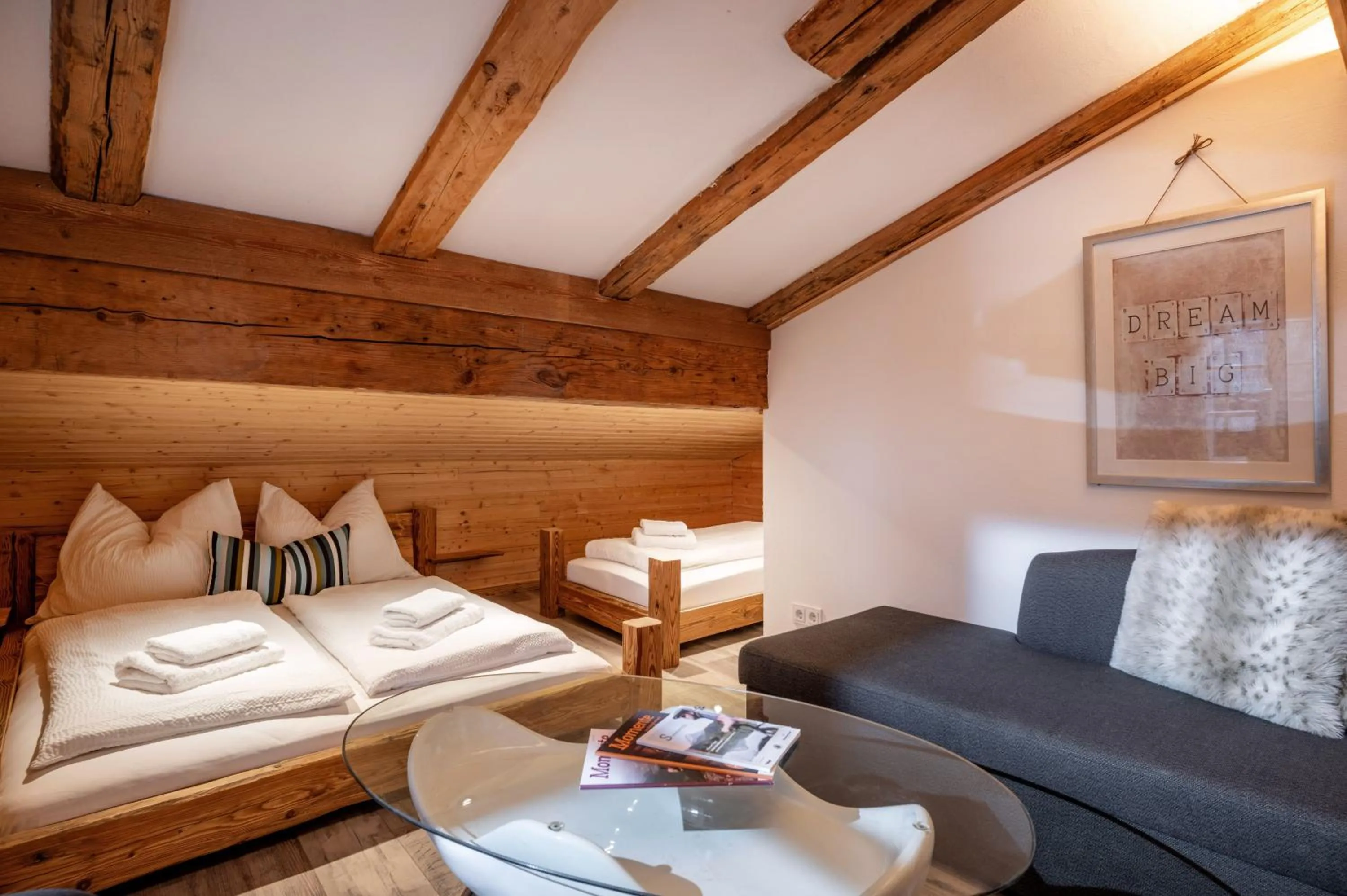 Photo of the whole room, Bed in Berg'k'hof Kaisertal - Alpine Hideaway