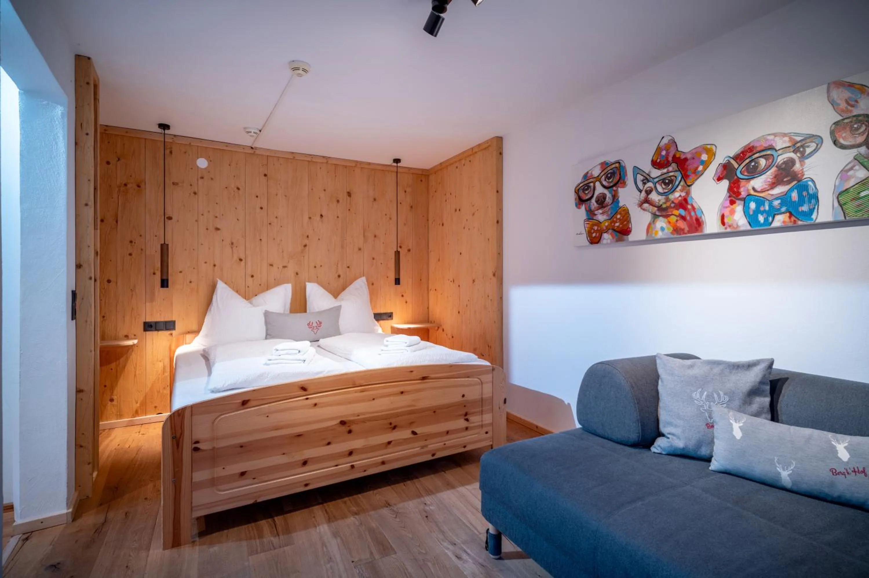 Bed in Berg'k'hof Kaisertal - Alpine Hideaway