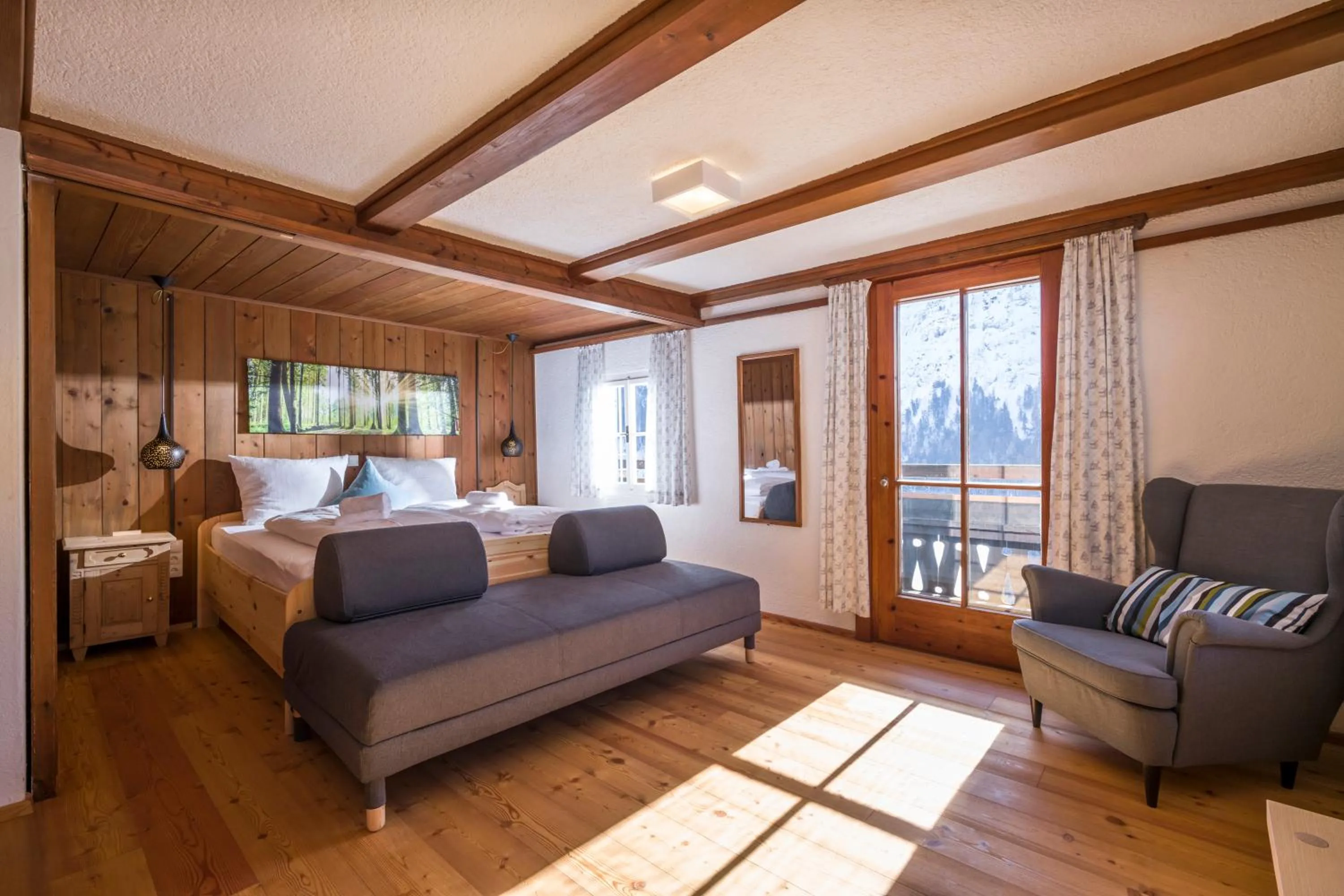 Photo of the whole room, Bed in Berg'k'hof Kaisertal - Alpine Hideaway
