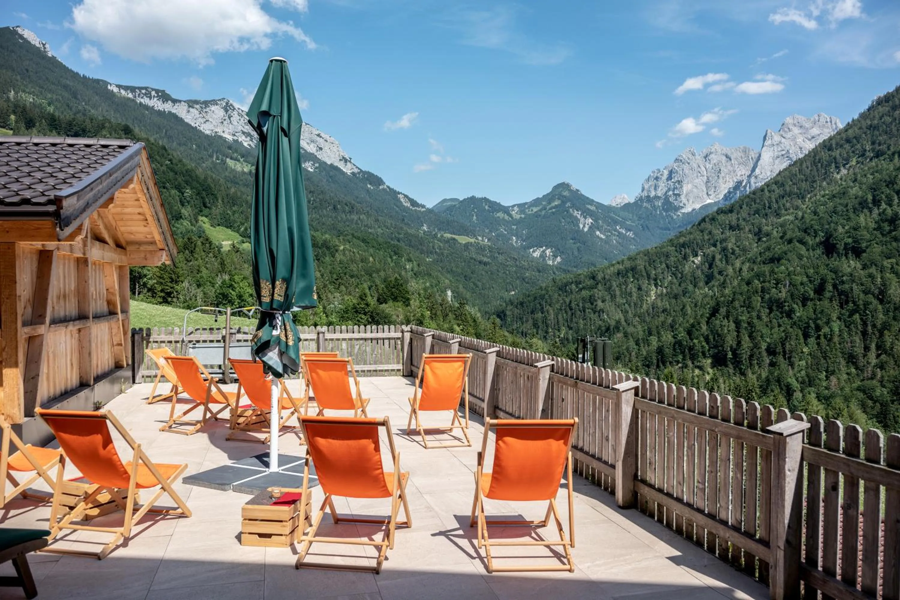 Balcony/Terrace in Berg'k'hof Kaisertal - Alpine Hideaway