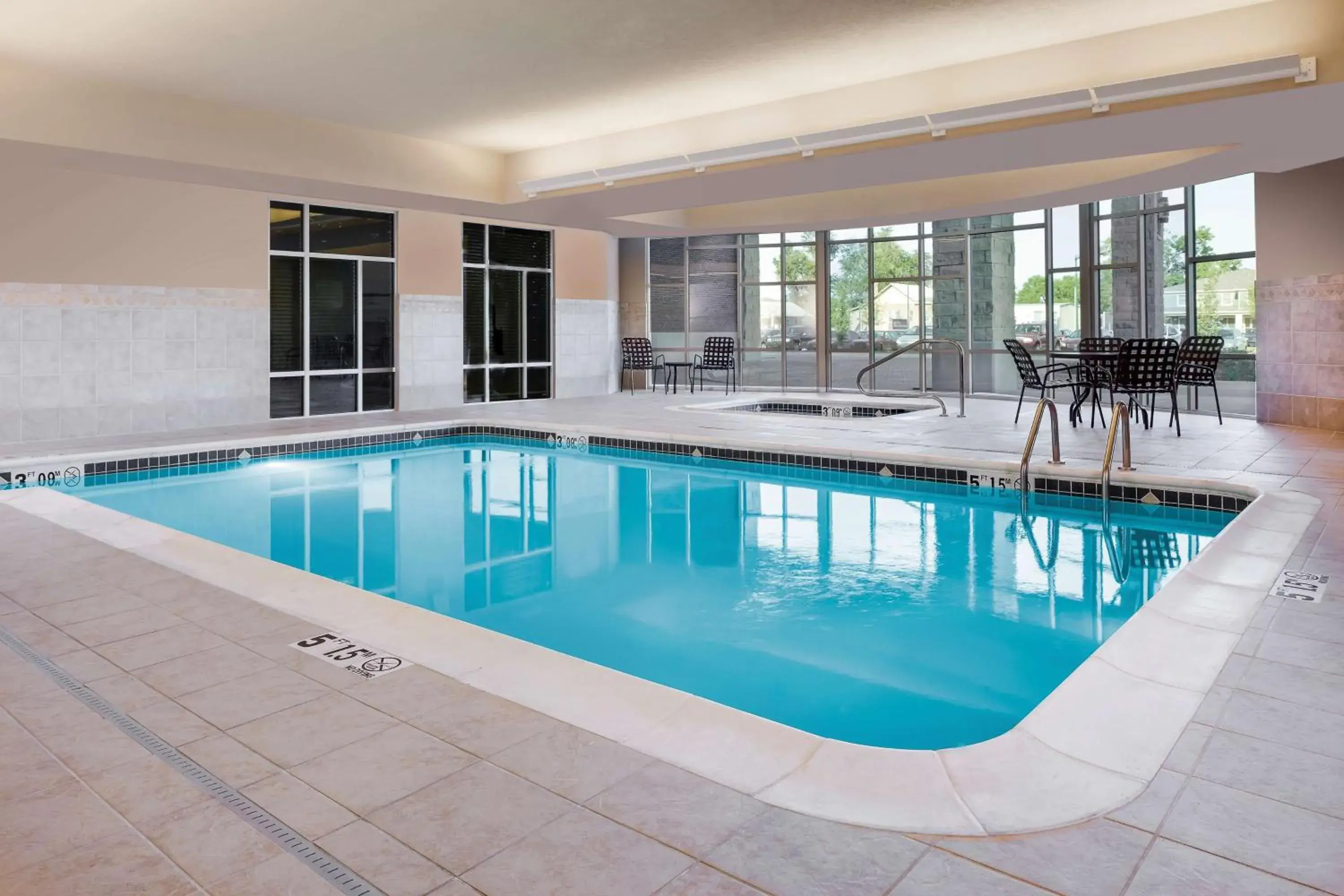 Pool view in Hilton Garden Inn Manhattan Kansas Pool view in Hilton Garden Inn Manhattan Kansas