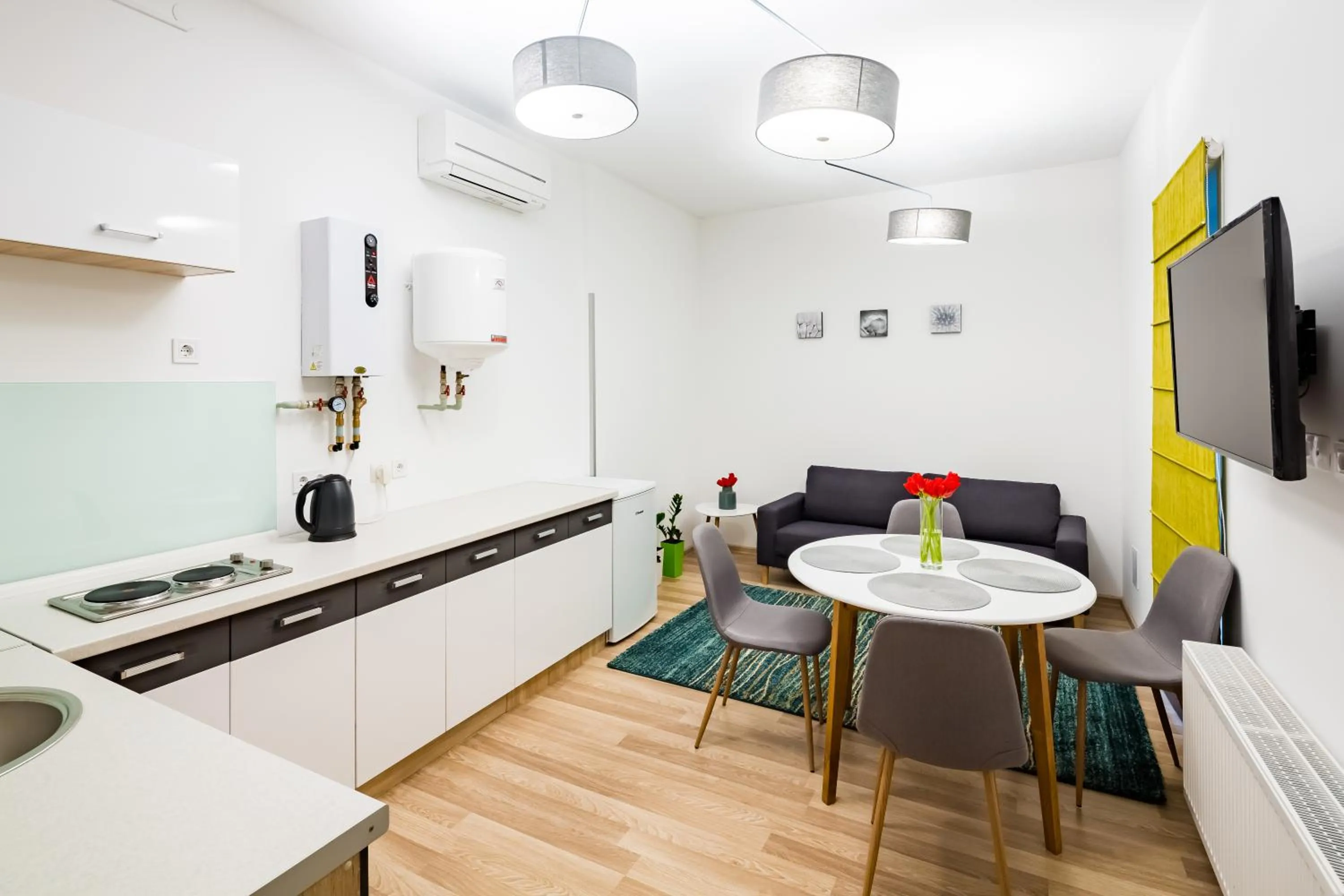 Kitchen or kitchenette in Apart Hotel Code 10