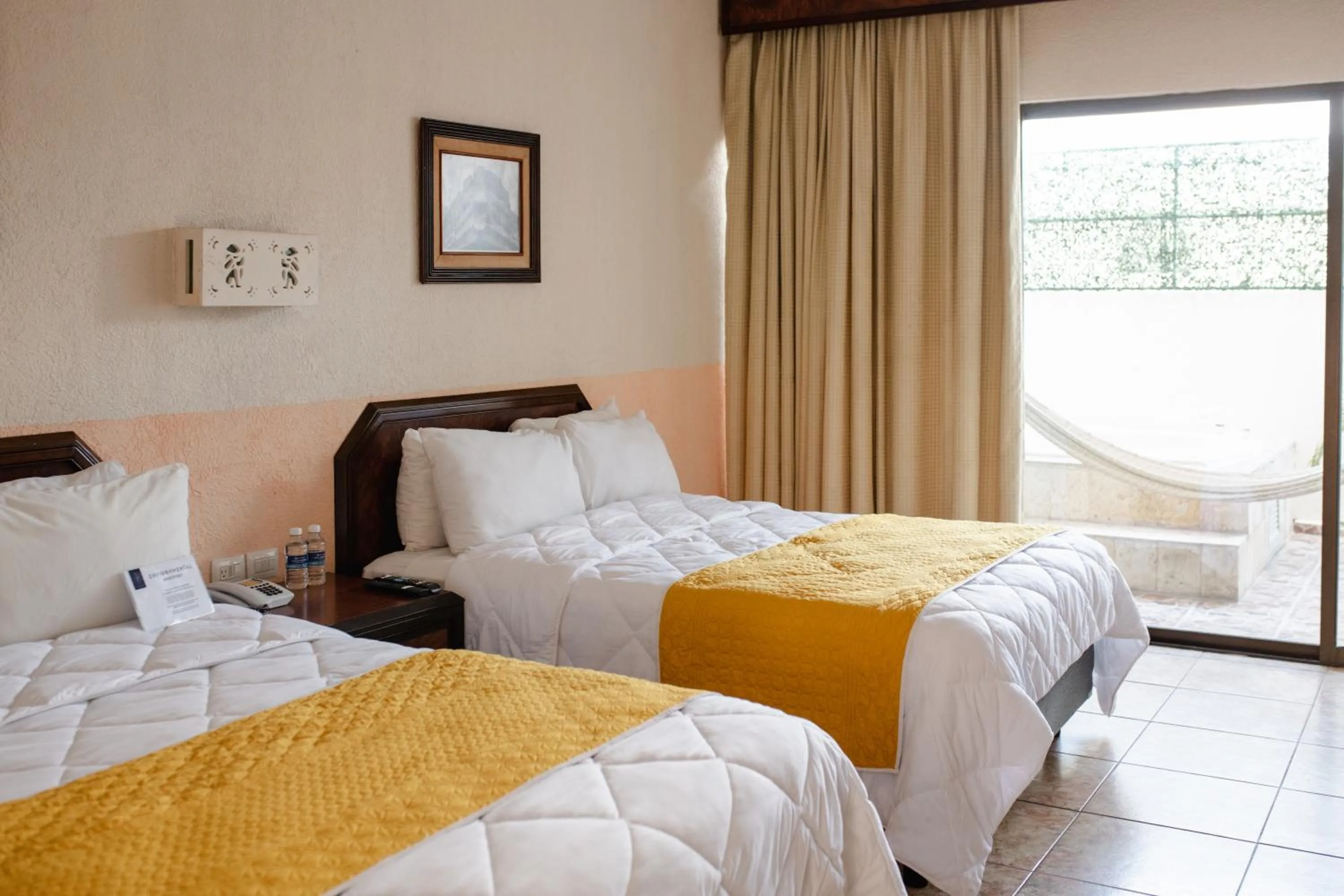 Bed in Hotel Los Aluxes