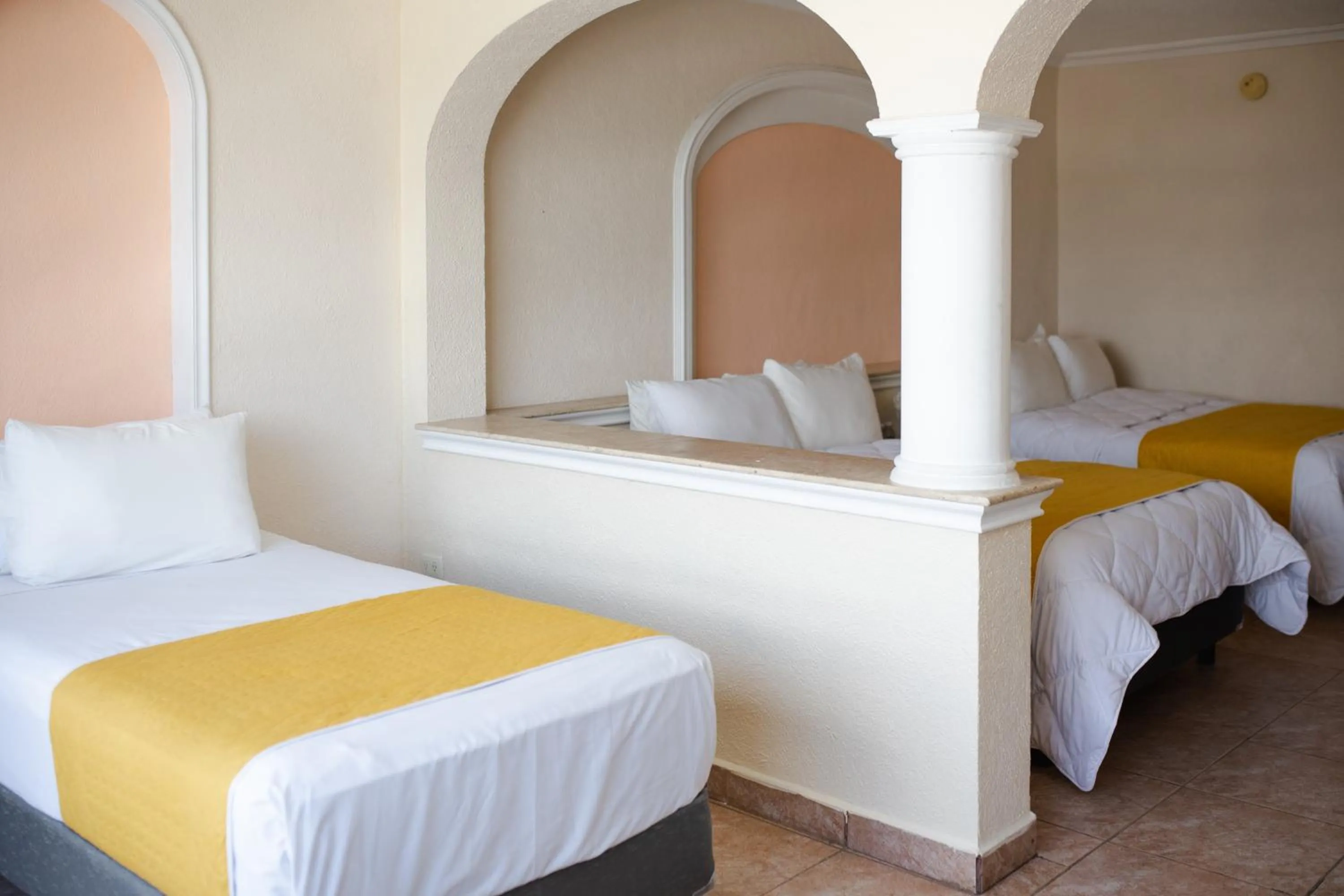 Bed in Hotel Los Aluxes