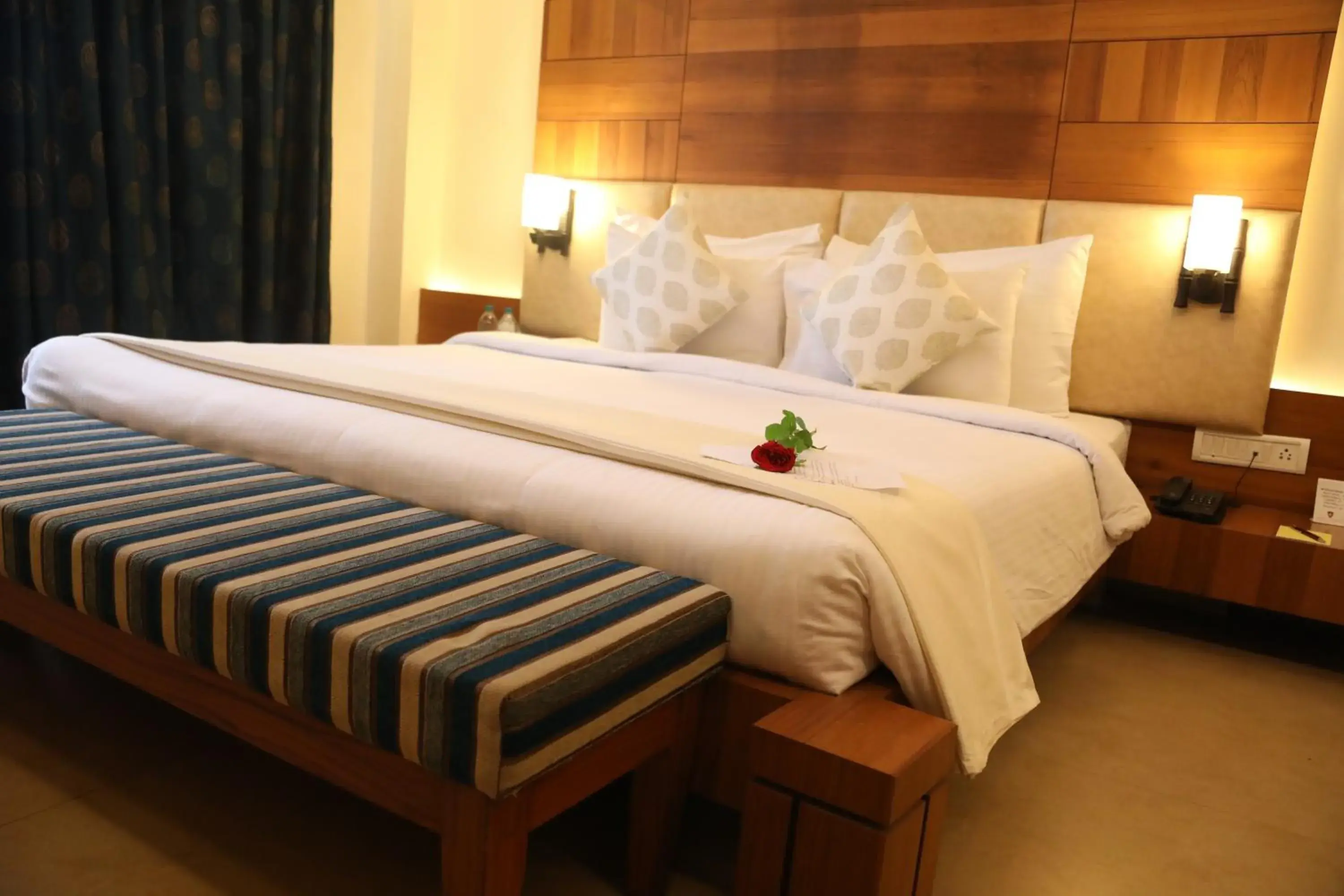 Deluxe King Room - single occupancy in Hotel Kanha’s Palm Springs Deluxe King Room - single occupancy in Hotel Kanha’s Palm Springs