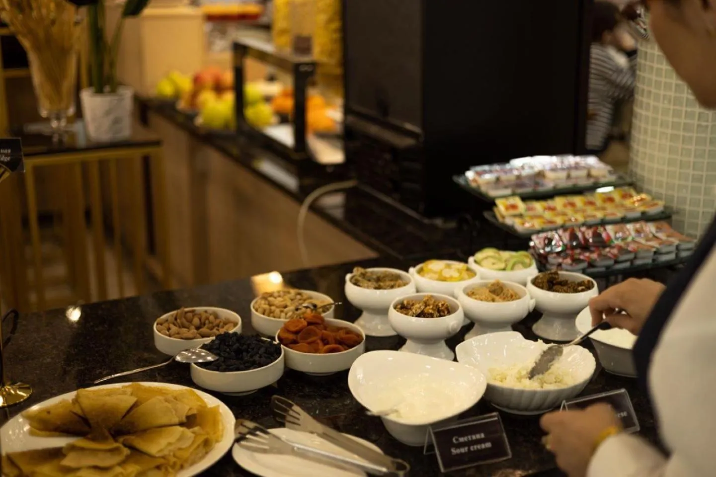 Breakfast in Navruz Hotel Tashkent