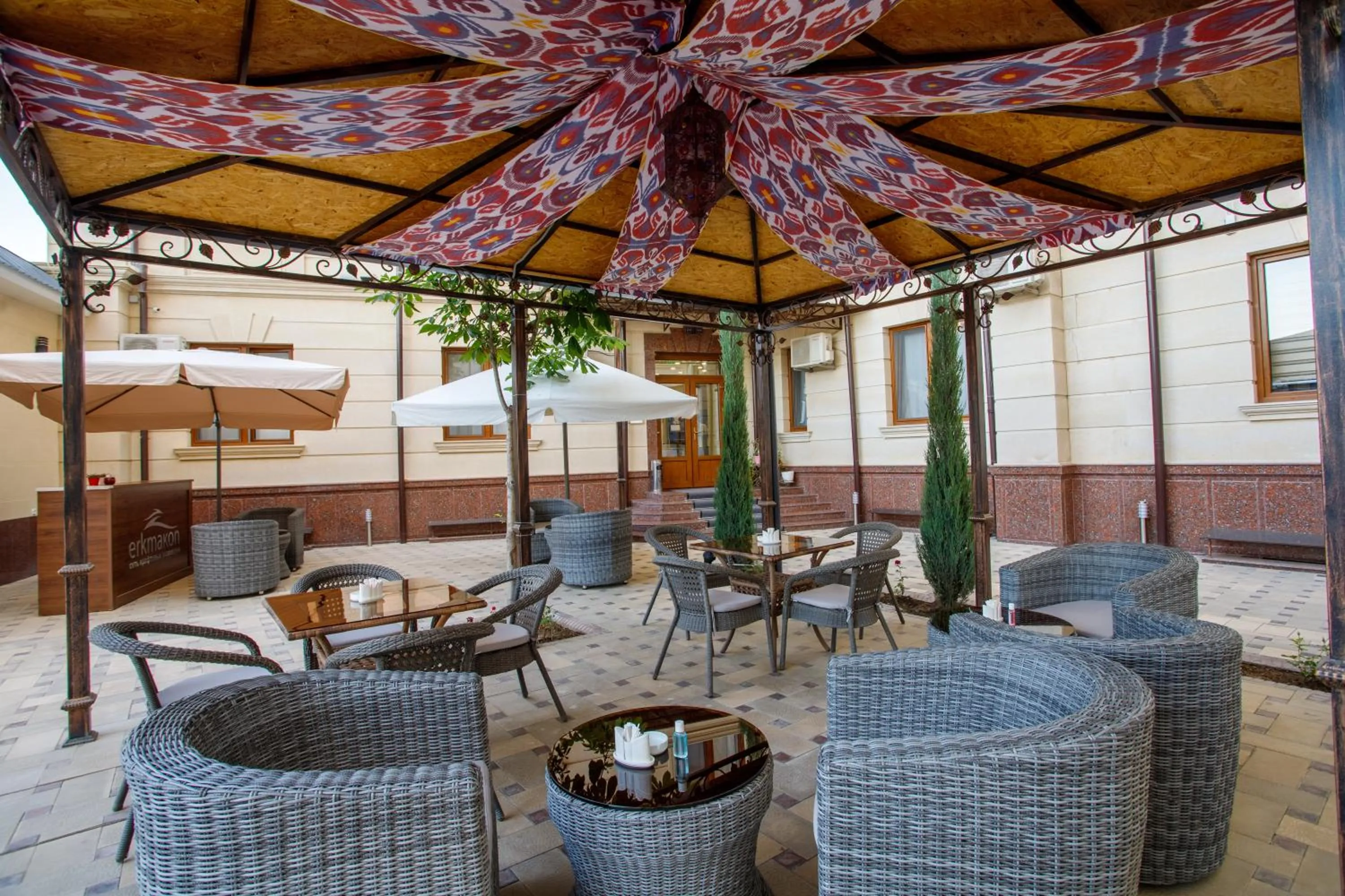 Inner courtyard view in Navruz Hotel Tashkent