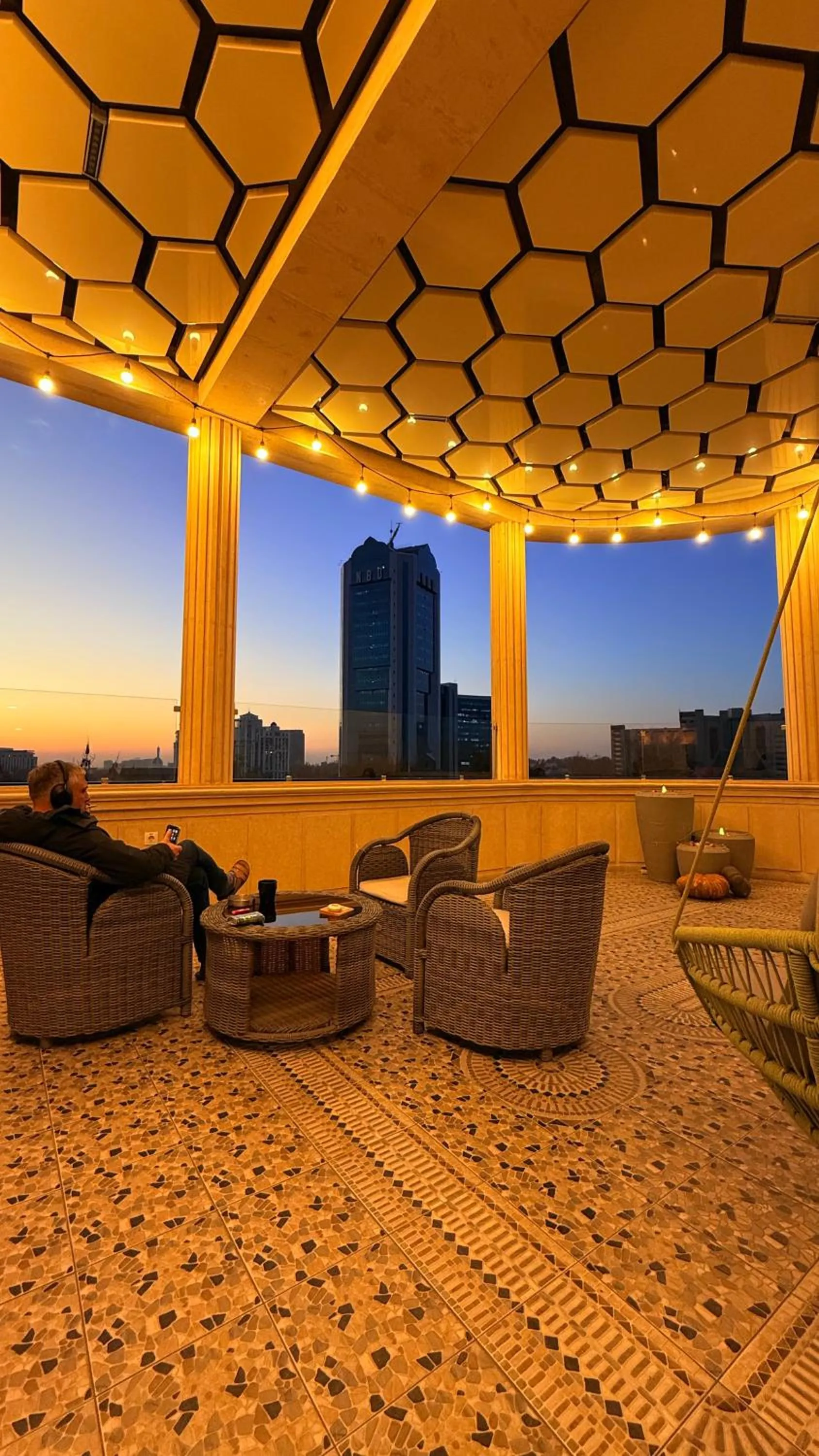 Balcony/Terrace in Navruz Hotel Tashkent