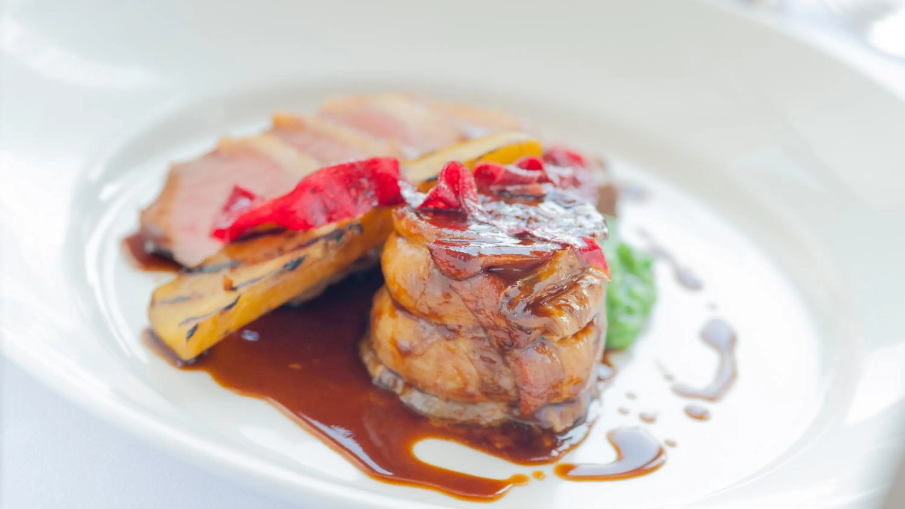 Food close-up in The Victoria Hotel & Source Spa