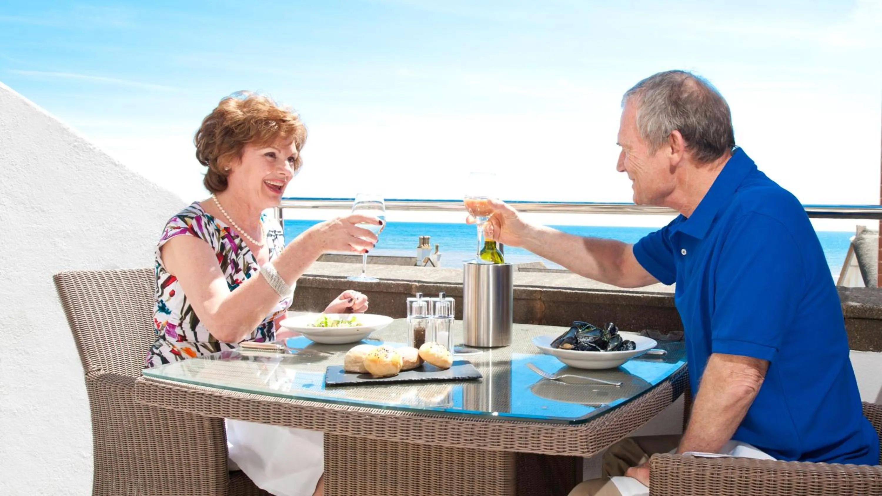 Balcony/Terrace in The Victoria Hotel & Source Spa