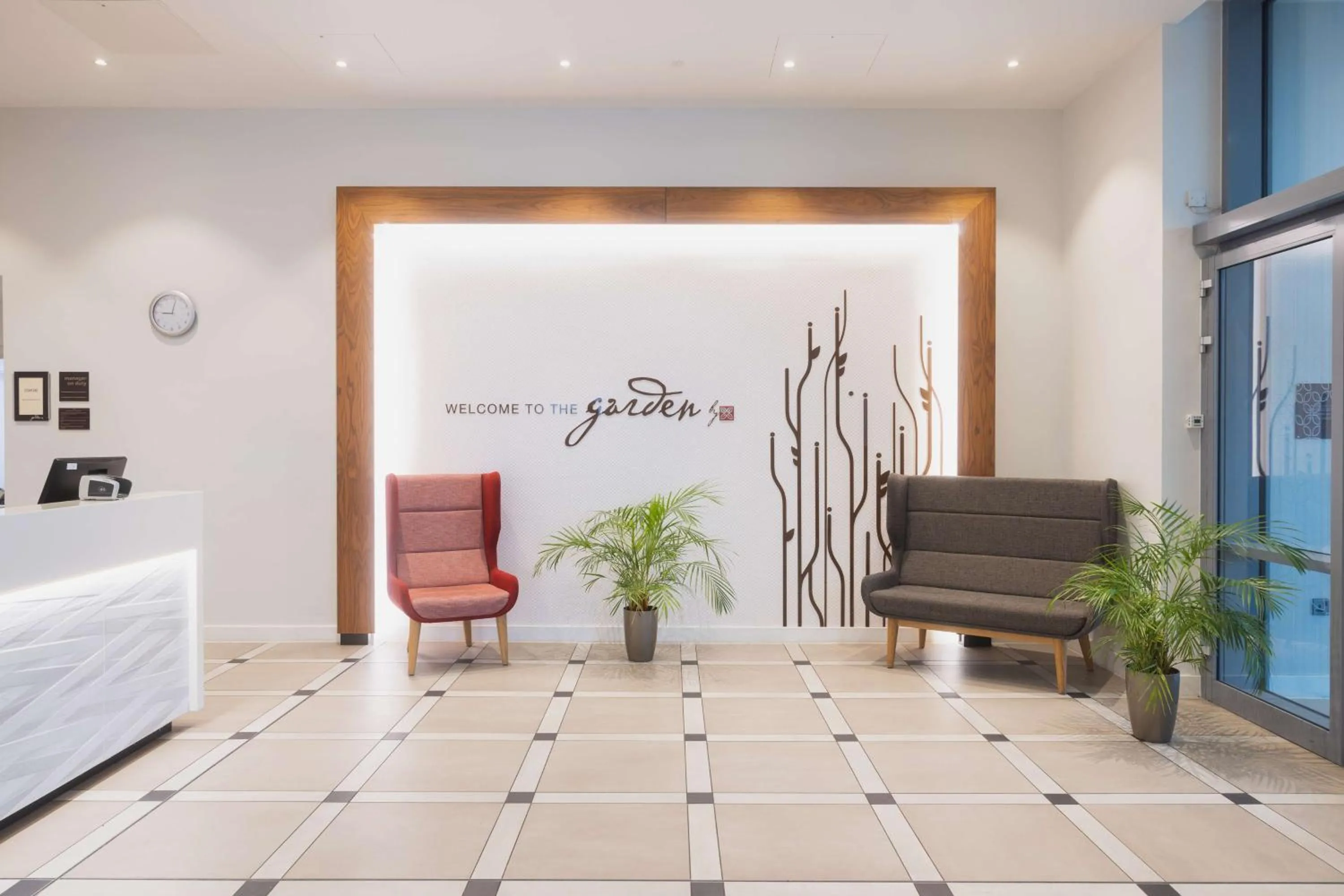 Lobby or reception in Hilton Garden Inn Birmingham Airport Uk