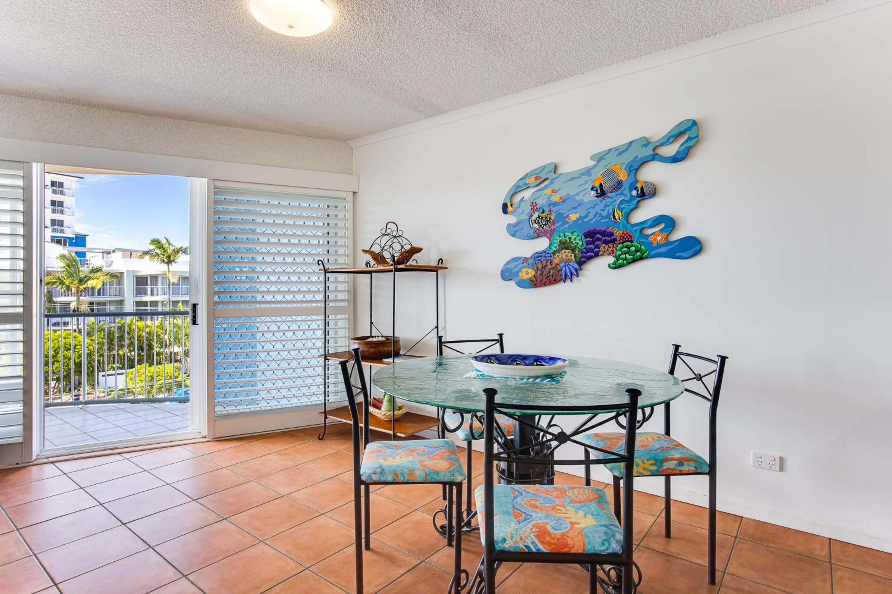Dining area in Coral Sea Apartments