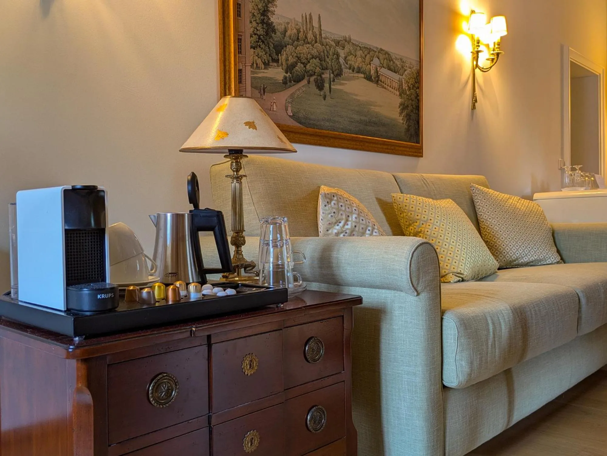 Coffee/tea facilities in Urlaubsresidenz Marstall und Kanzlei im Schlossensemble