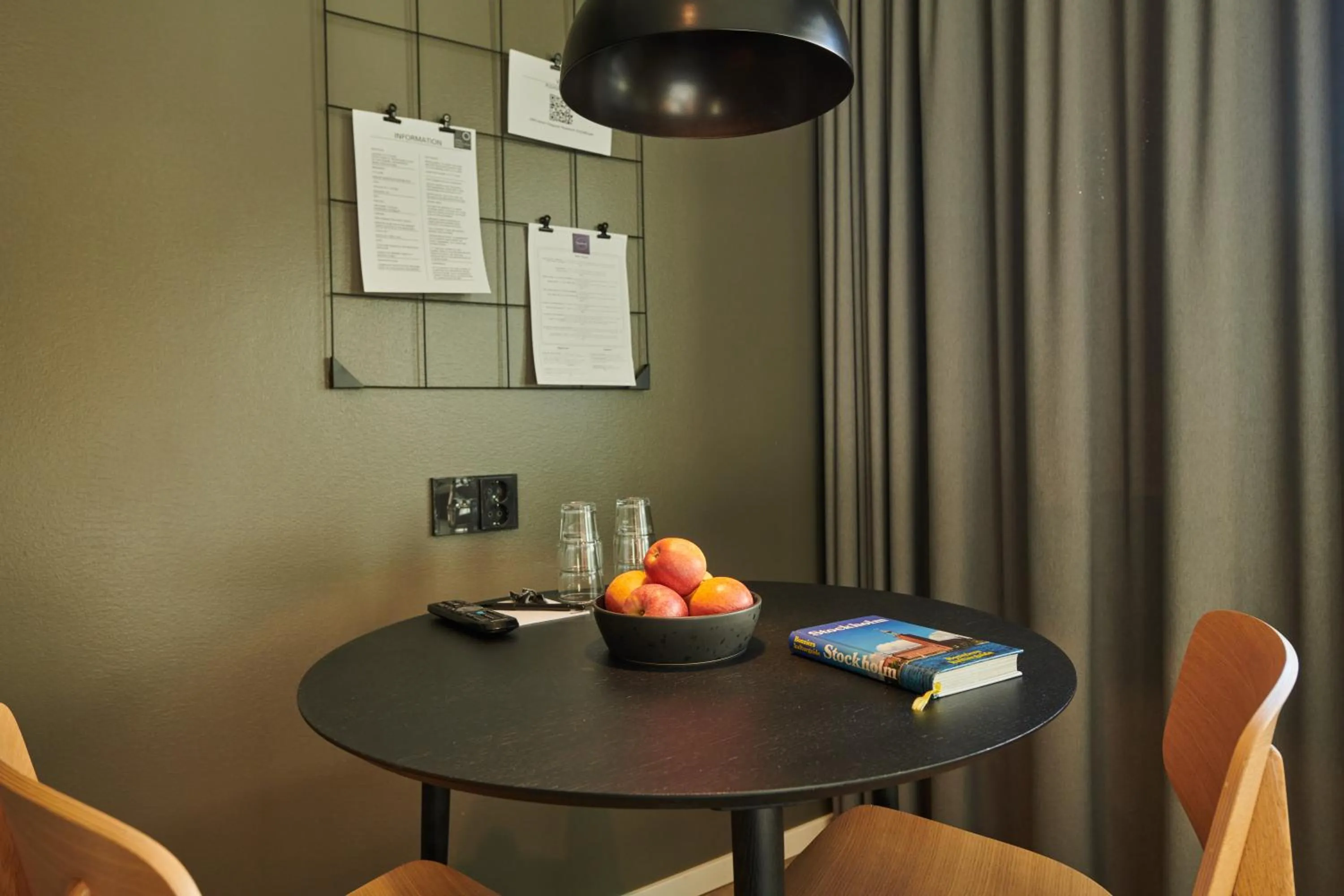 Dining area in First Hotel Stockholm North