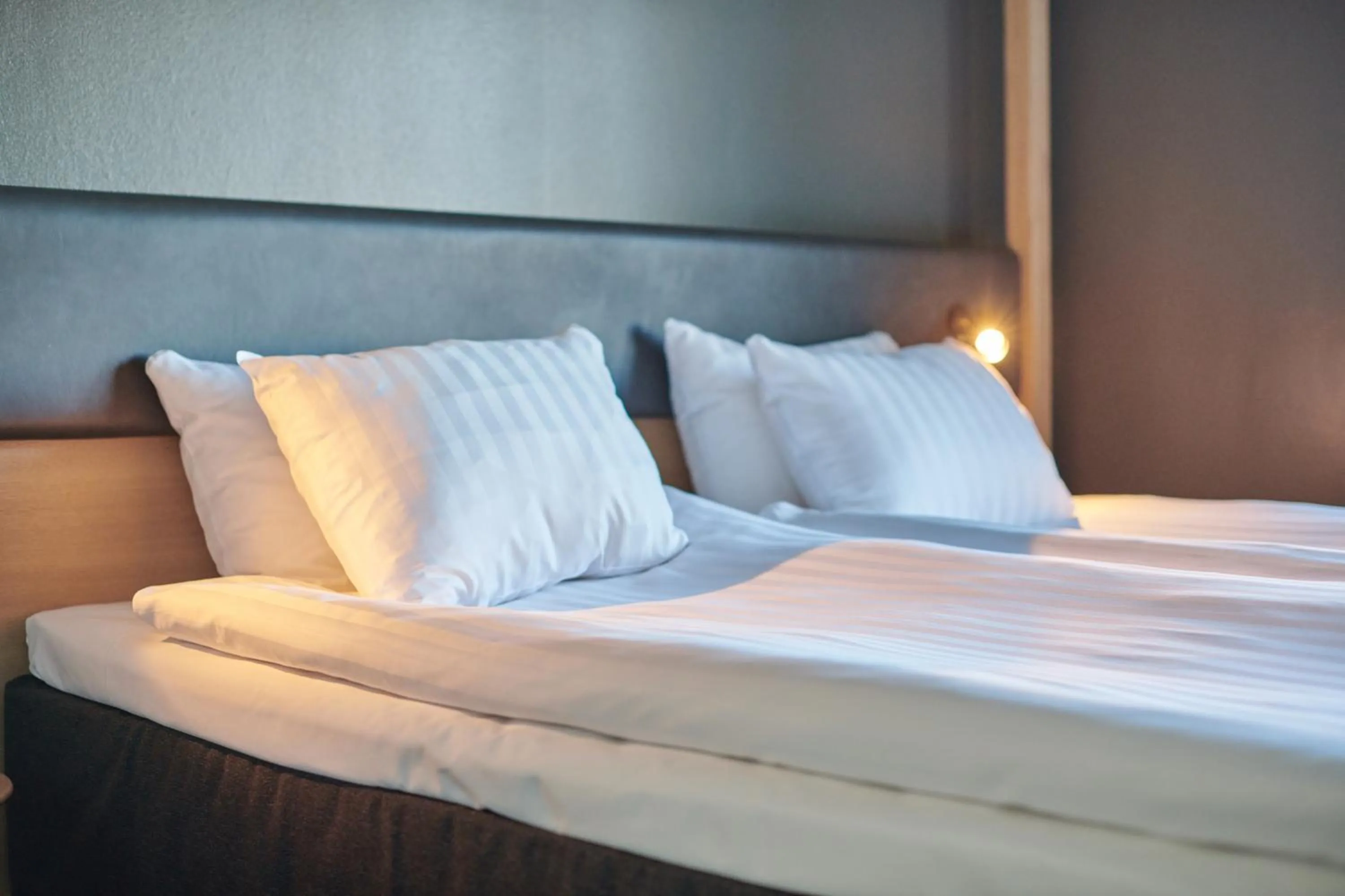 Bed in First Hotel Stockholm North