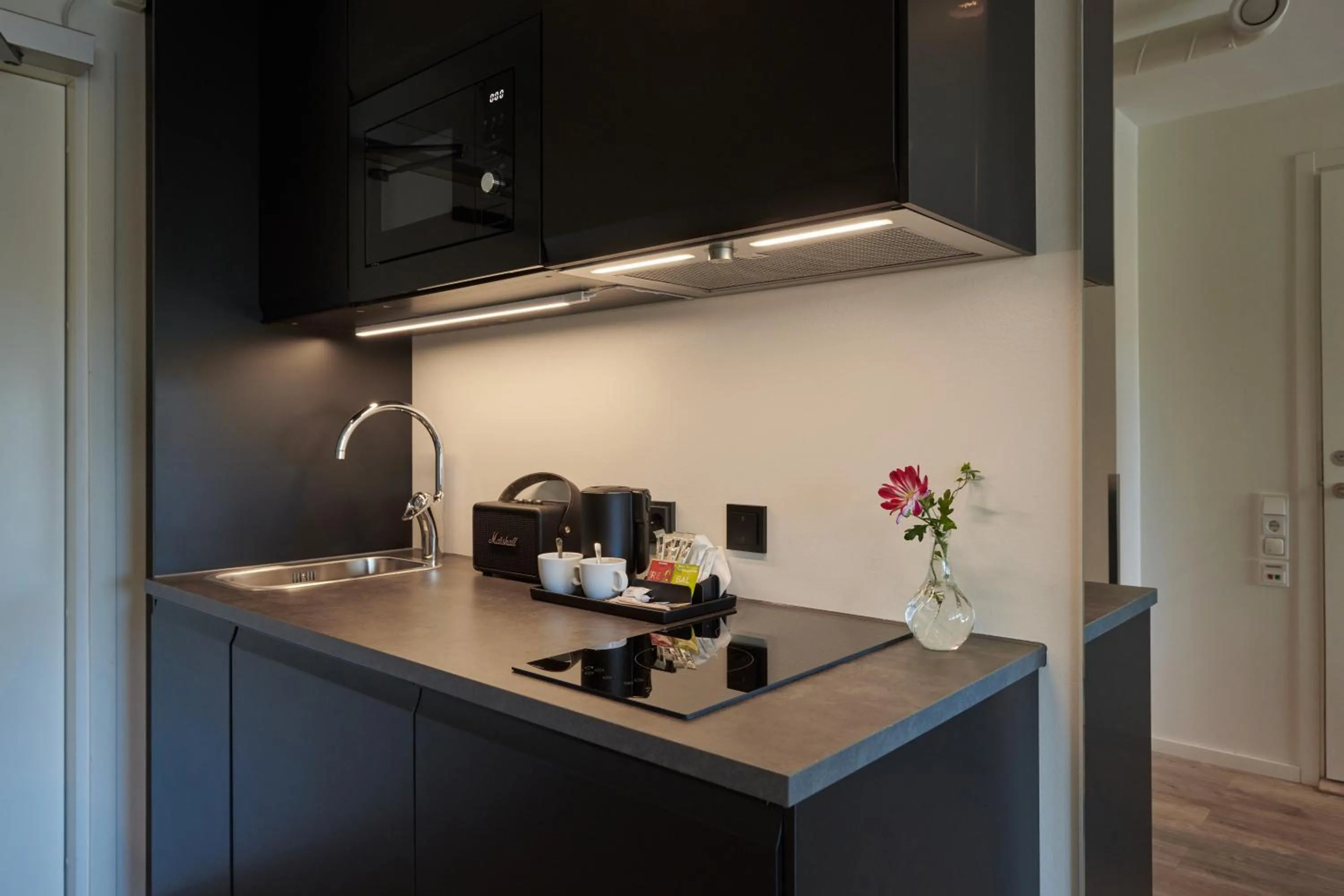 Kitchen or kitchenette in First Hotel Stockholm North