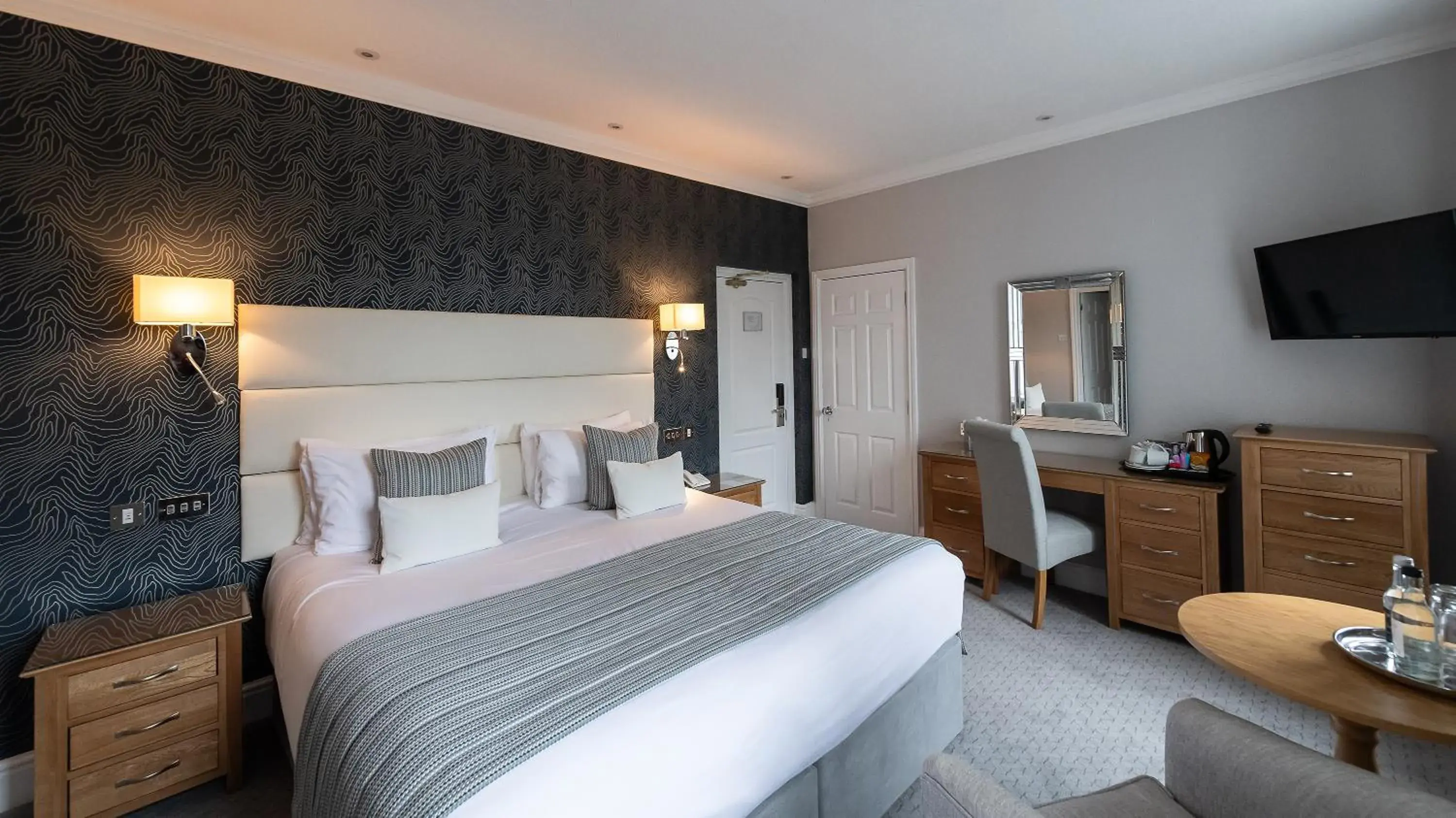 Bedroom, Bed in The Carlyon Bay Hotel and Spa Bedroom, Bed in The Carlyon Bay Hotel and Spa