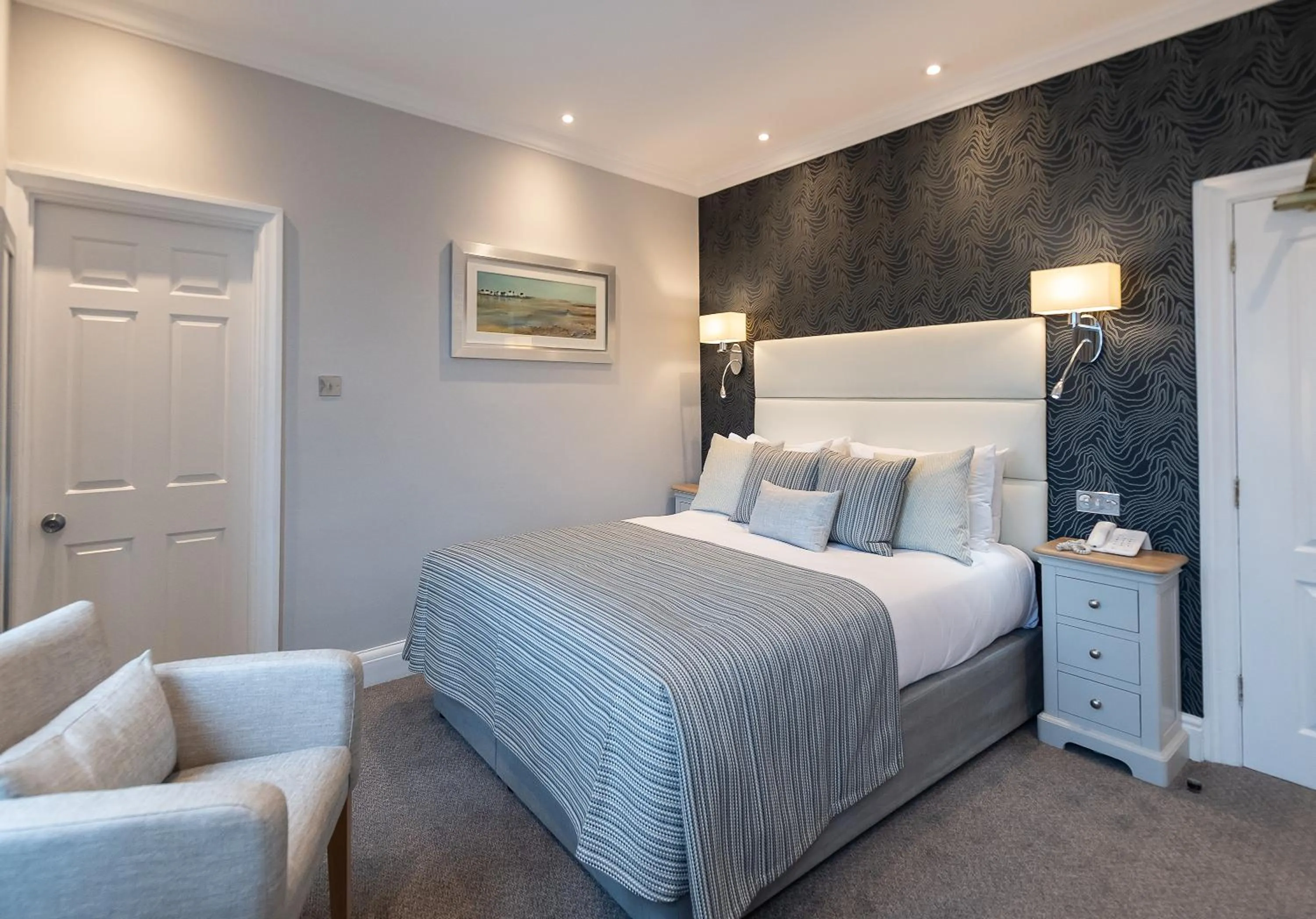 Bedroom, Bed in The Carlyon Bay Hotel and Spa