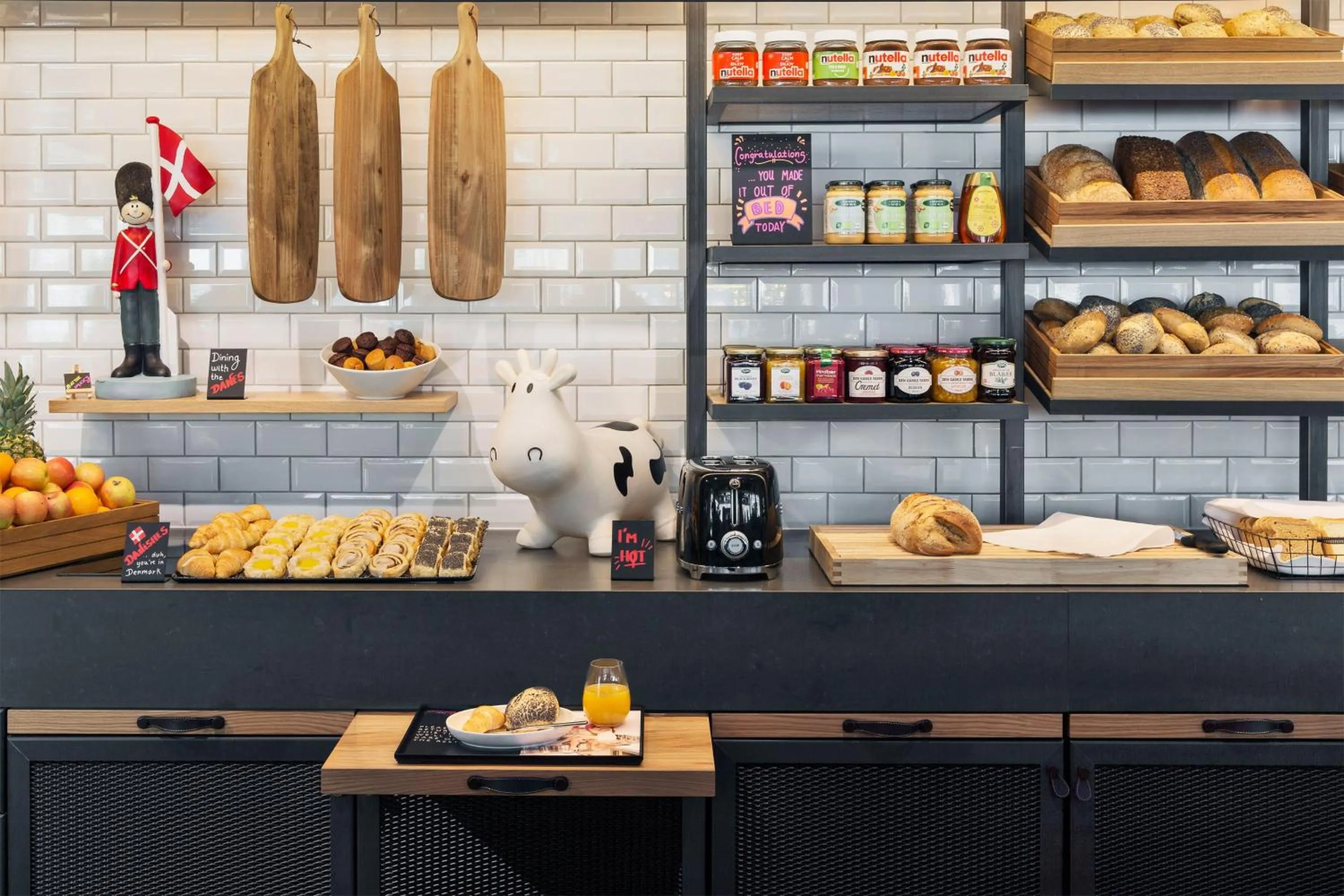 Breakfast in Moxy Copenhagen Sydhavnen