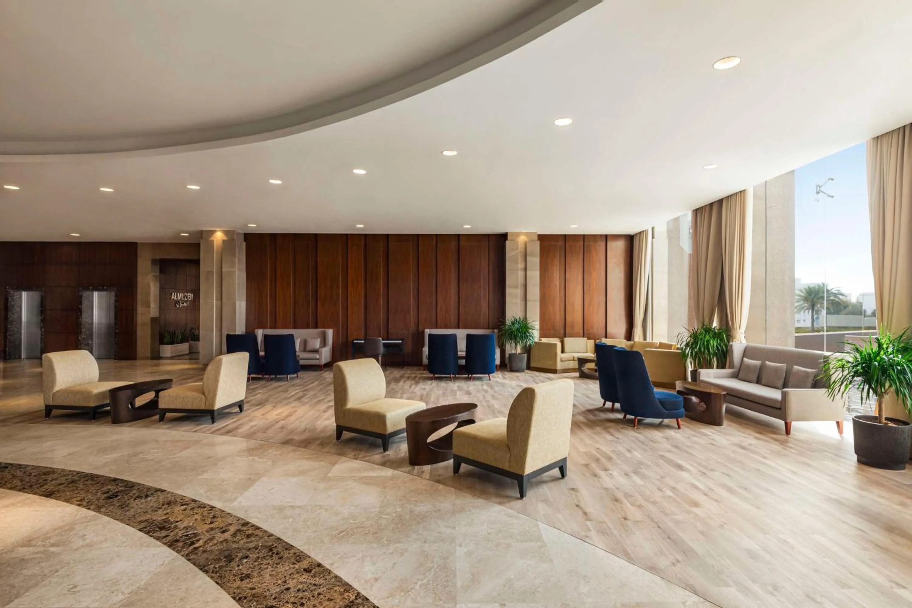Lobby or reception in Radisson Hotel Muscat Panorama