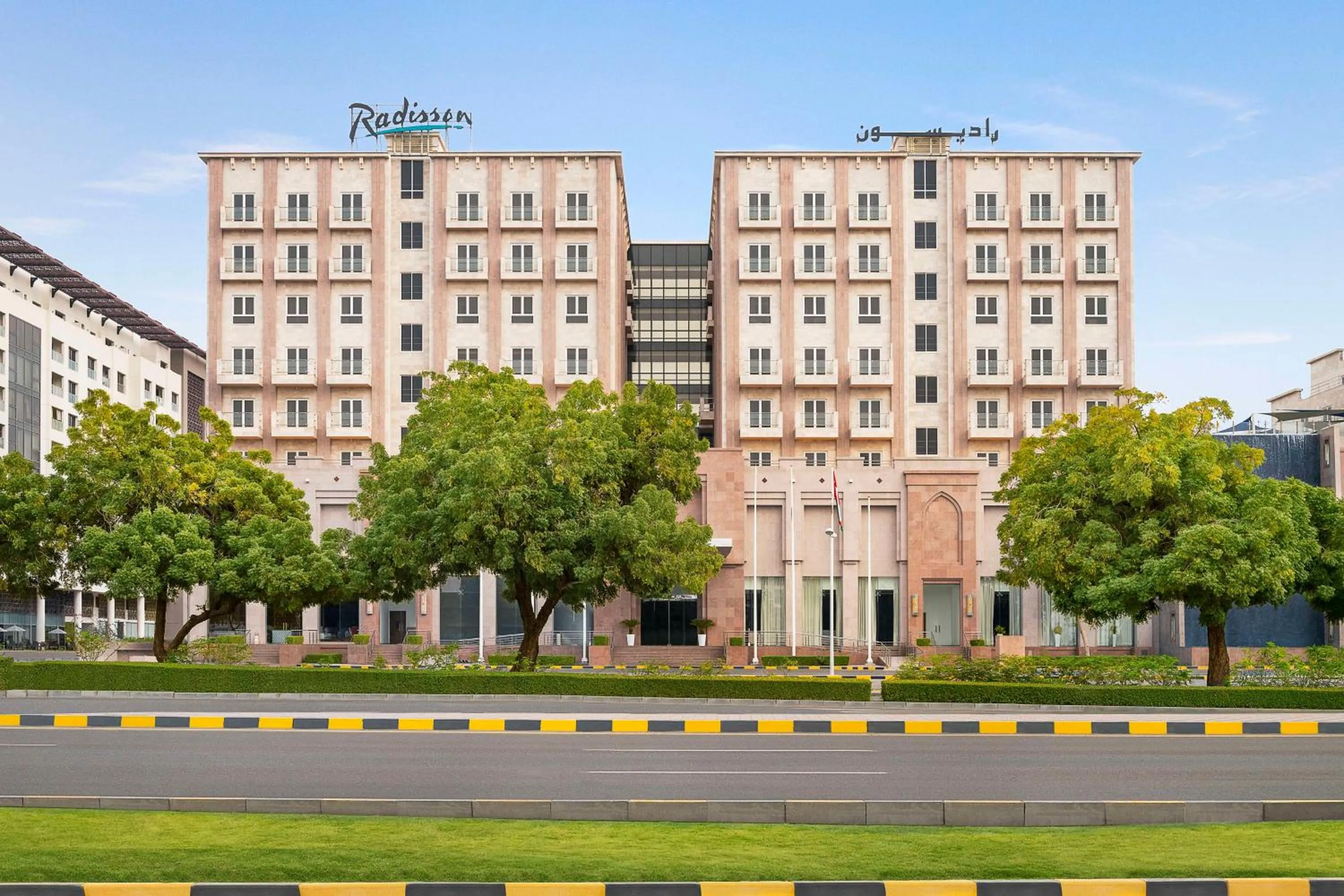 Property building in Radisson Hotel Muscat Panorama