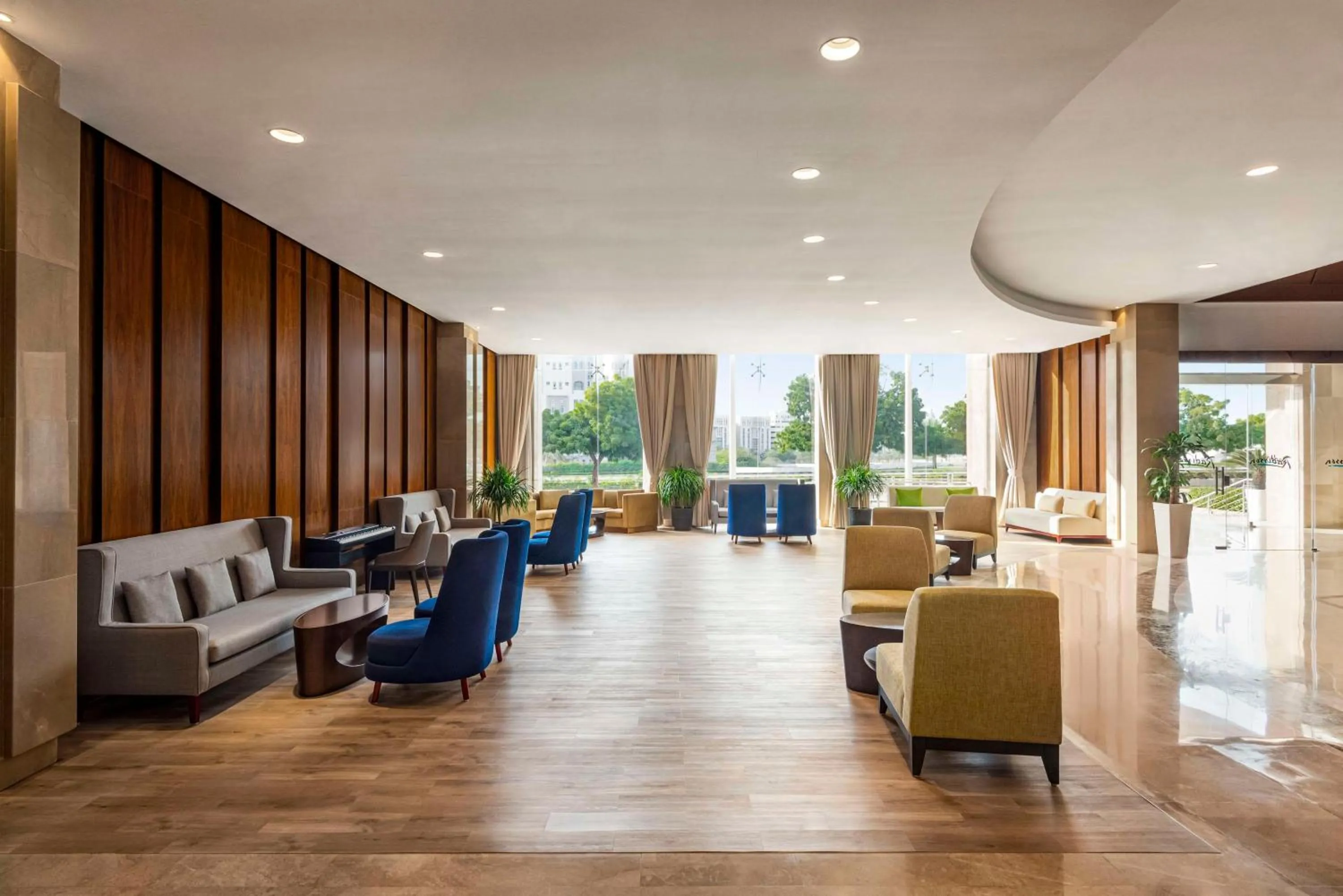 Lobby or reception in Radisson Hotel Muscat Panorama