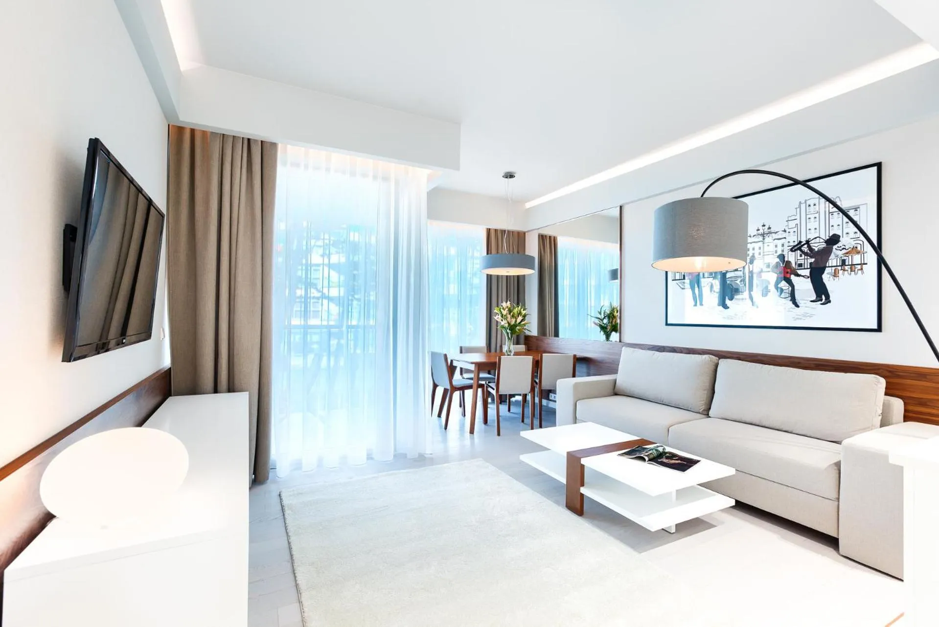 Communal lounge/ TV room in Dune Resort Mielno - B