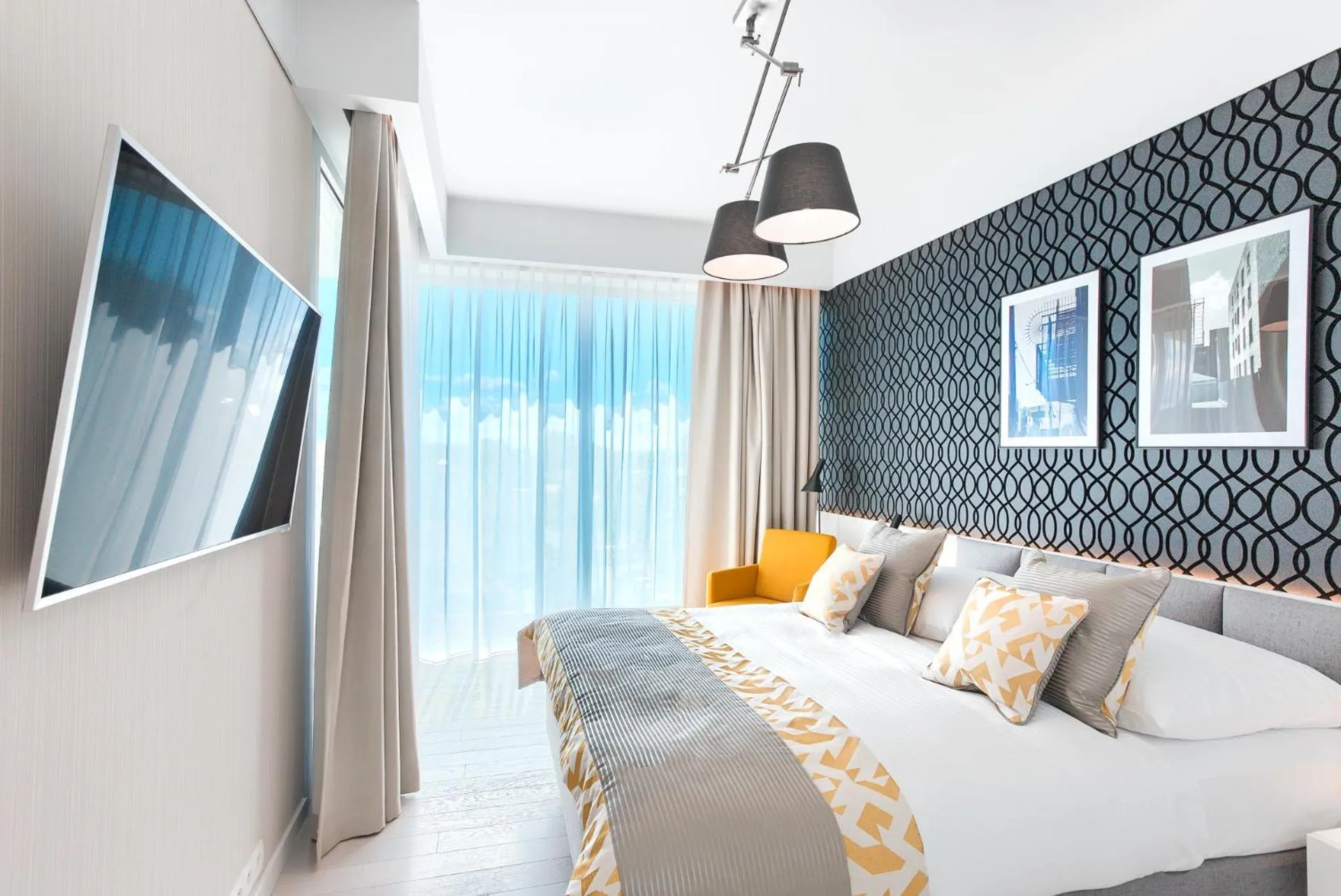 Communal lounge/ TV room, Bed in Dune Resort Mielno - B