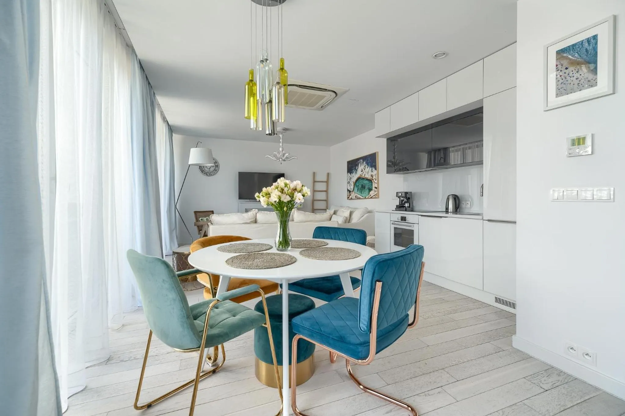 Kitchen or kitchenette in Dune Resort Mielno - B