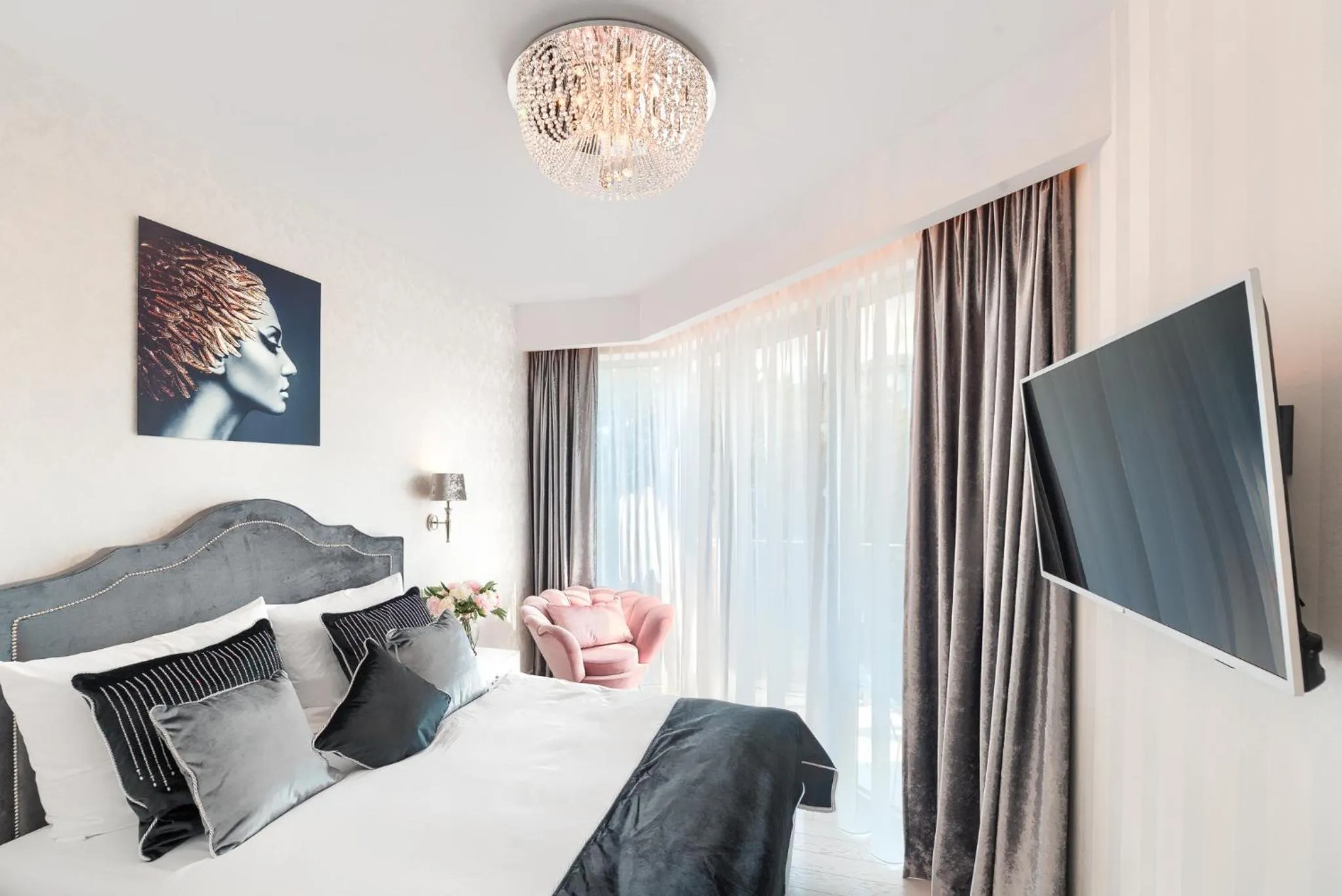 Communal lounge/ TV room, Bed in Dune Resort Mielno - B