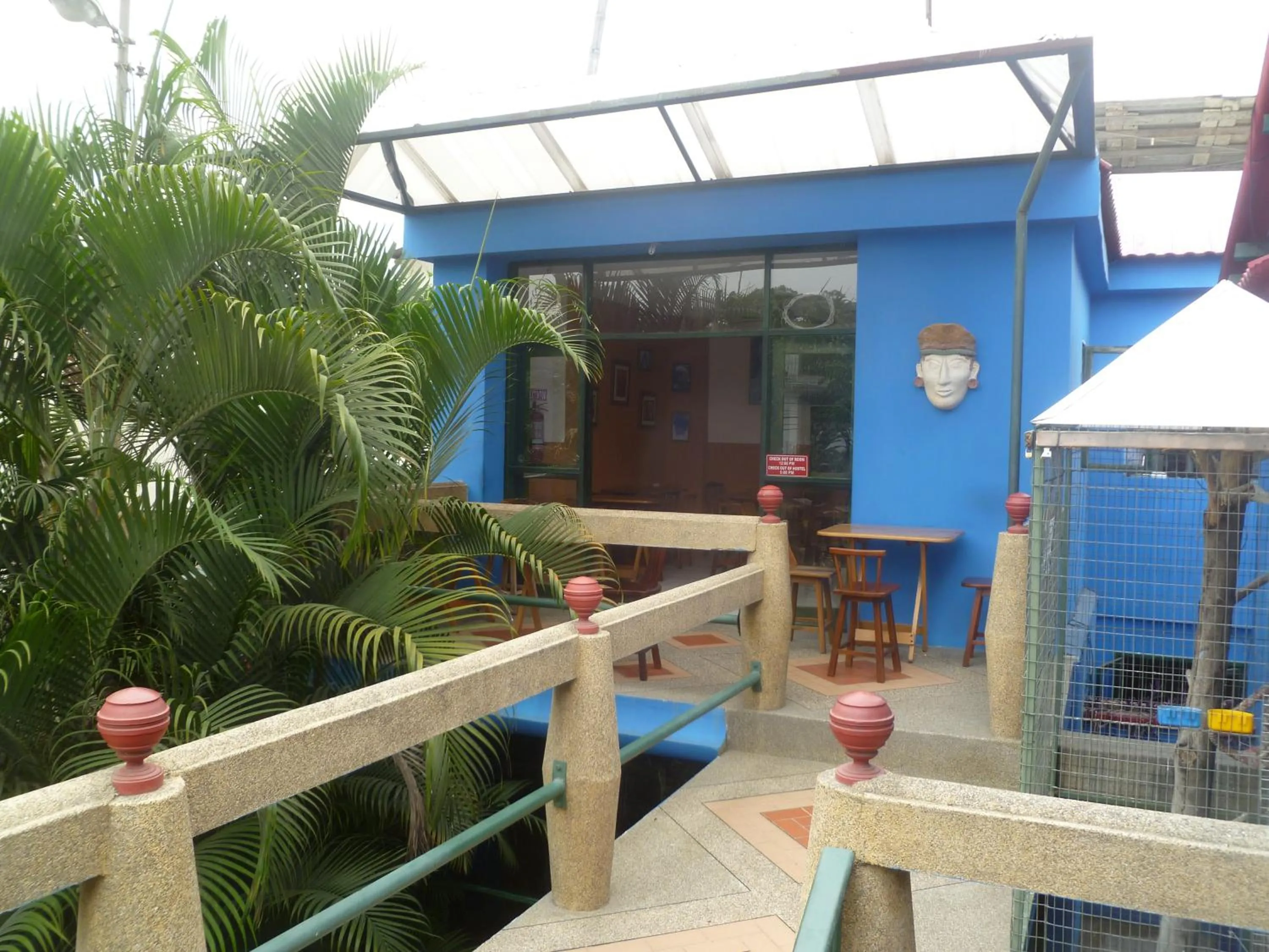 Balcony/Terrace in Dreamkapture Hostel close to the airport and bus terminal
