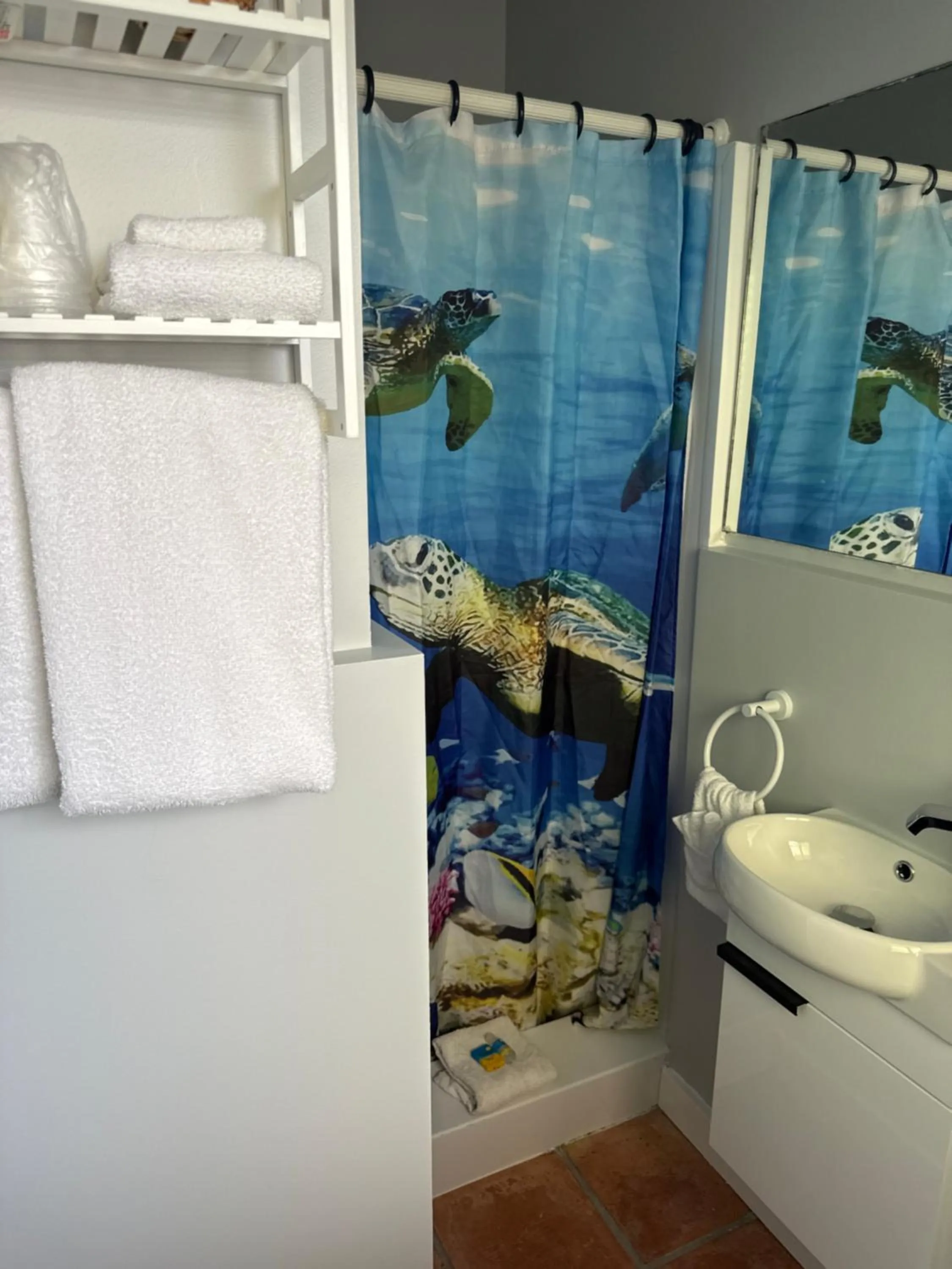 Bathroom in Barefoot Bay Resort Motel