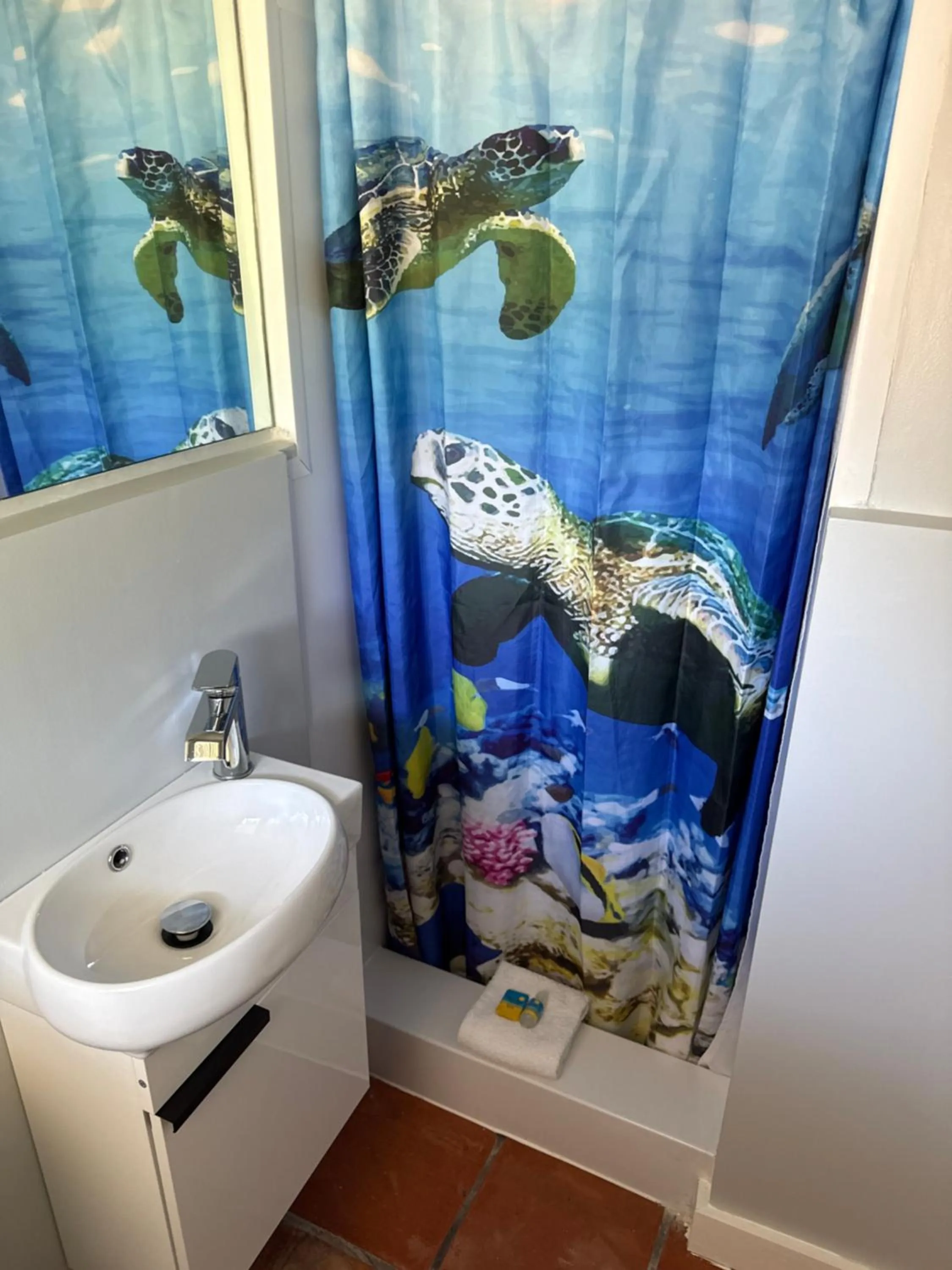 Bathroom in Barefoot Bay Resort Motel
