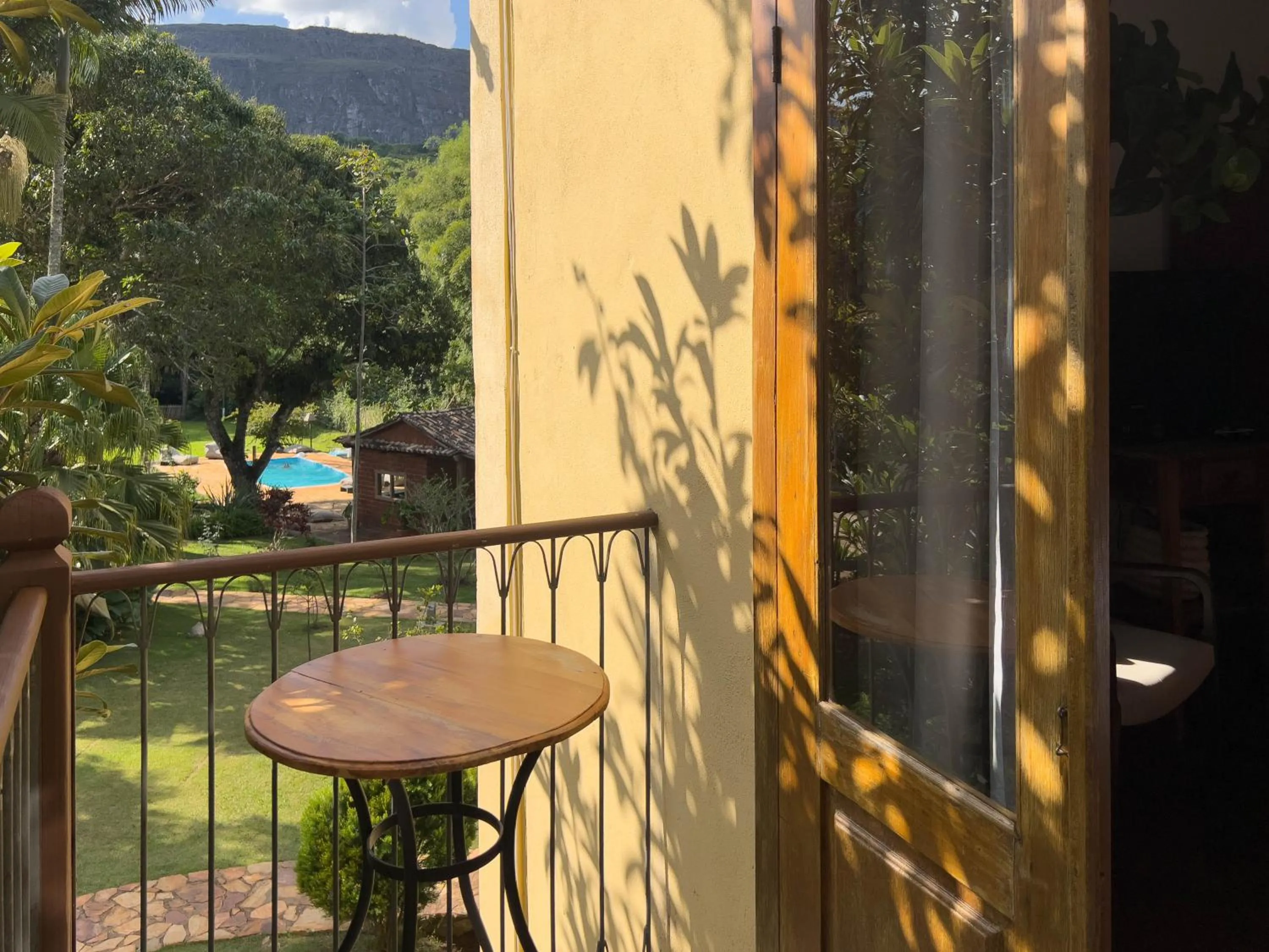 Balcony/Terrace in Pousada Vagalume