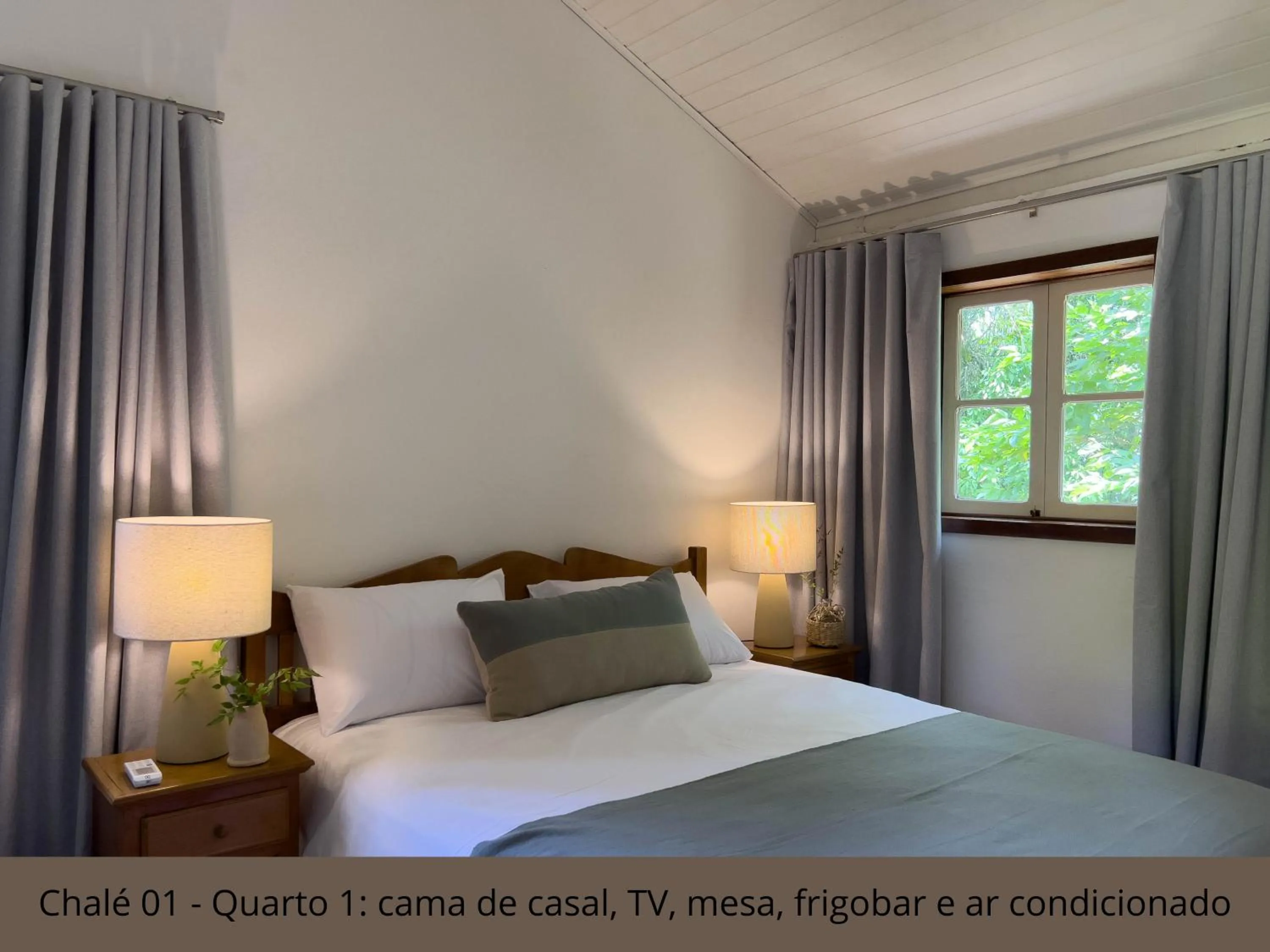 Bed in Pousada Vagalume