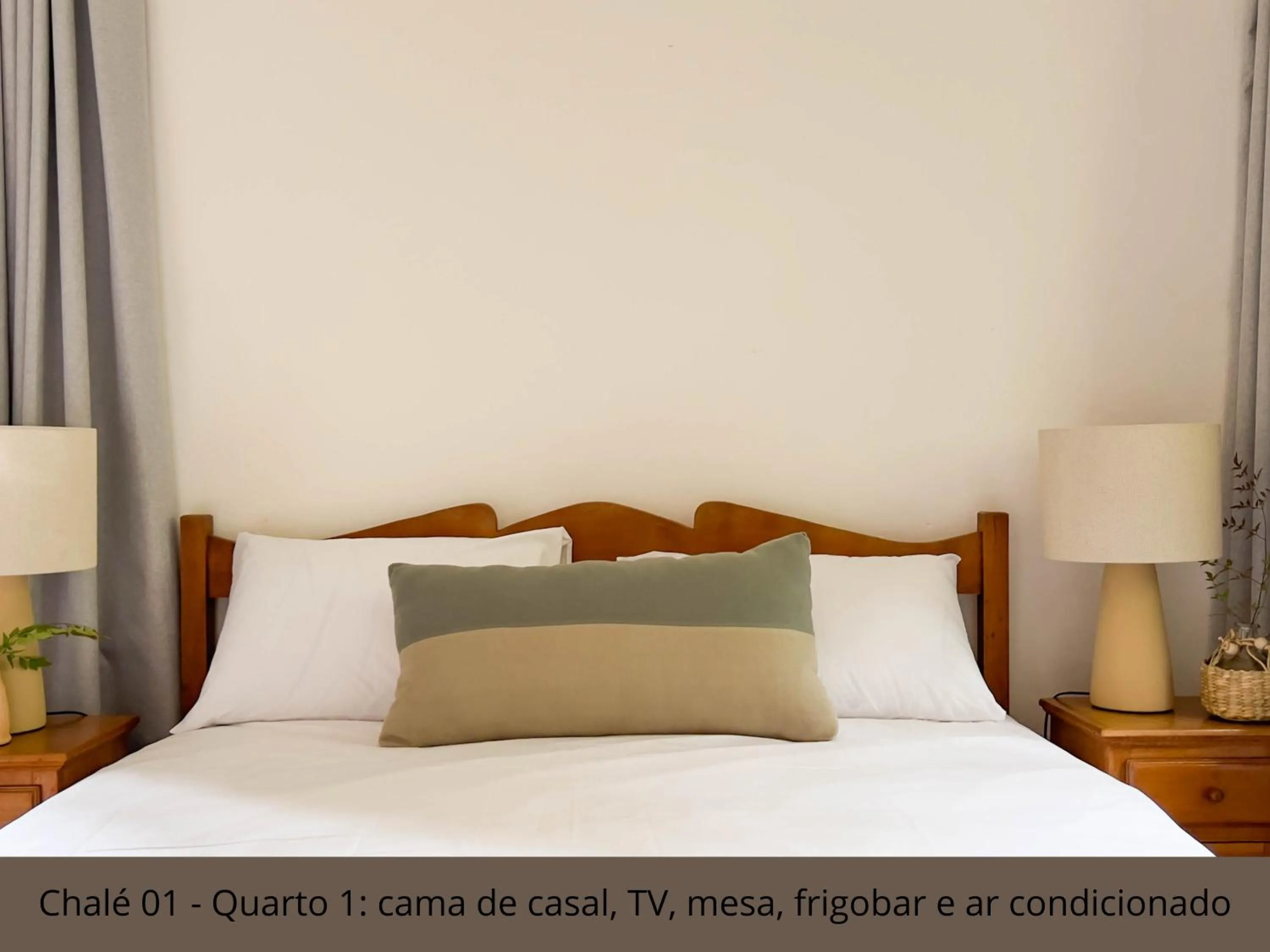 Bed in Pousada Vagalume