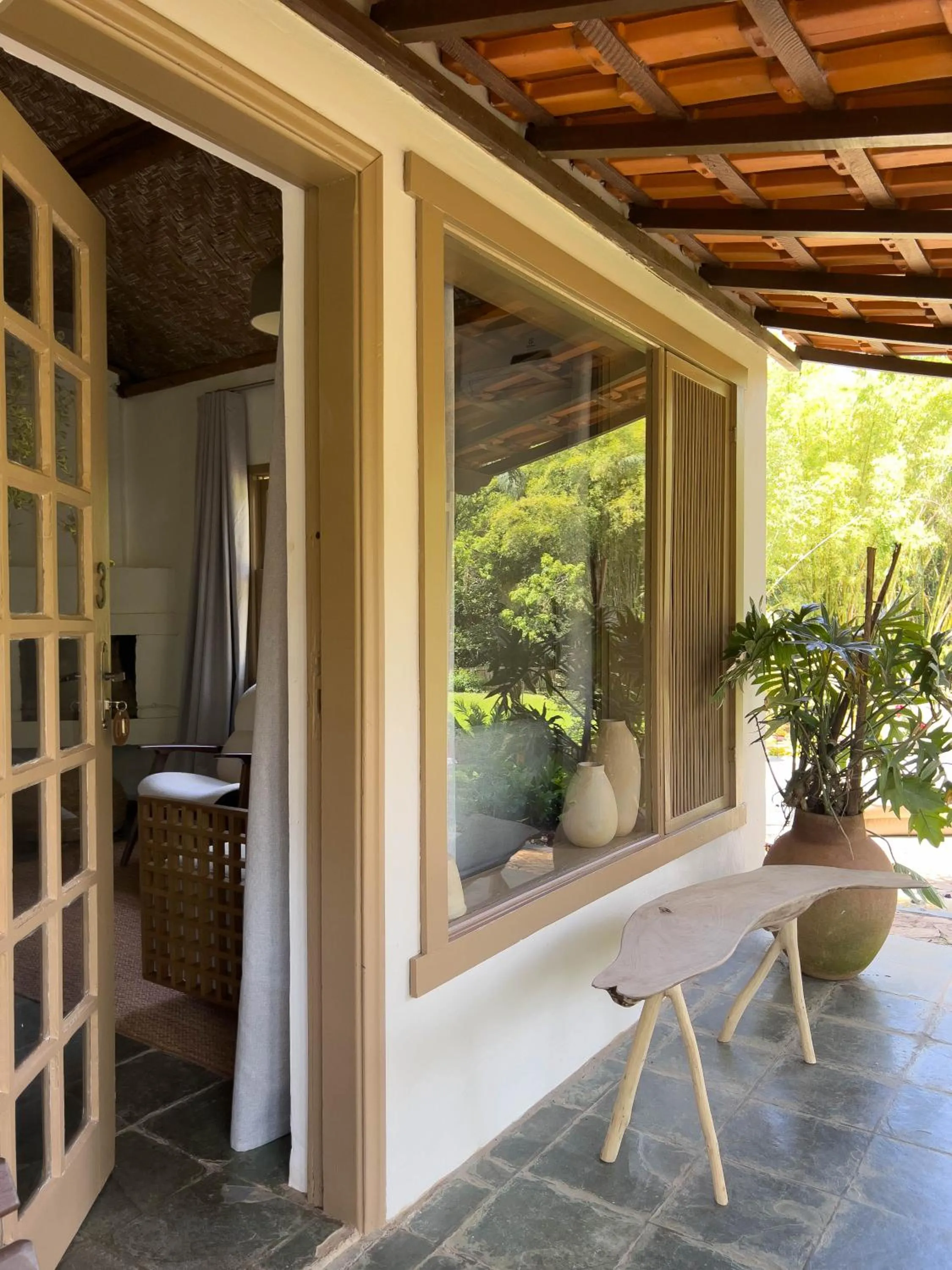 Balcony/Terrace in Pousada Vagalume