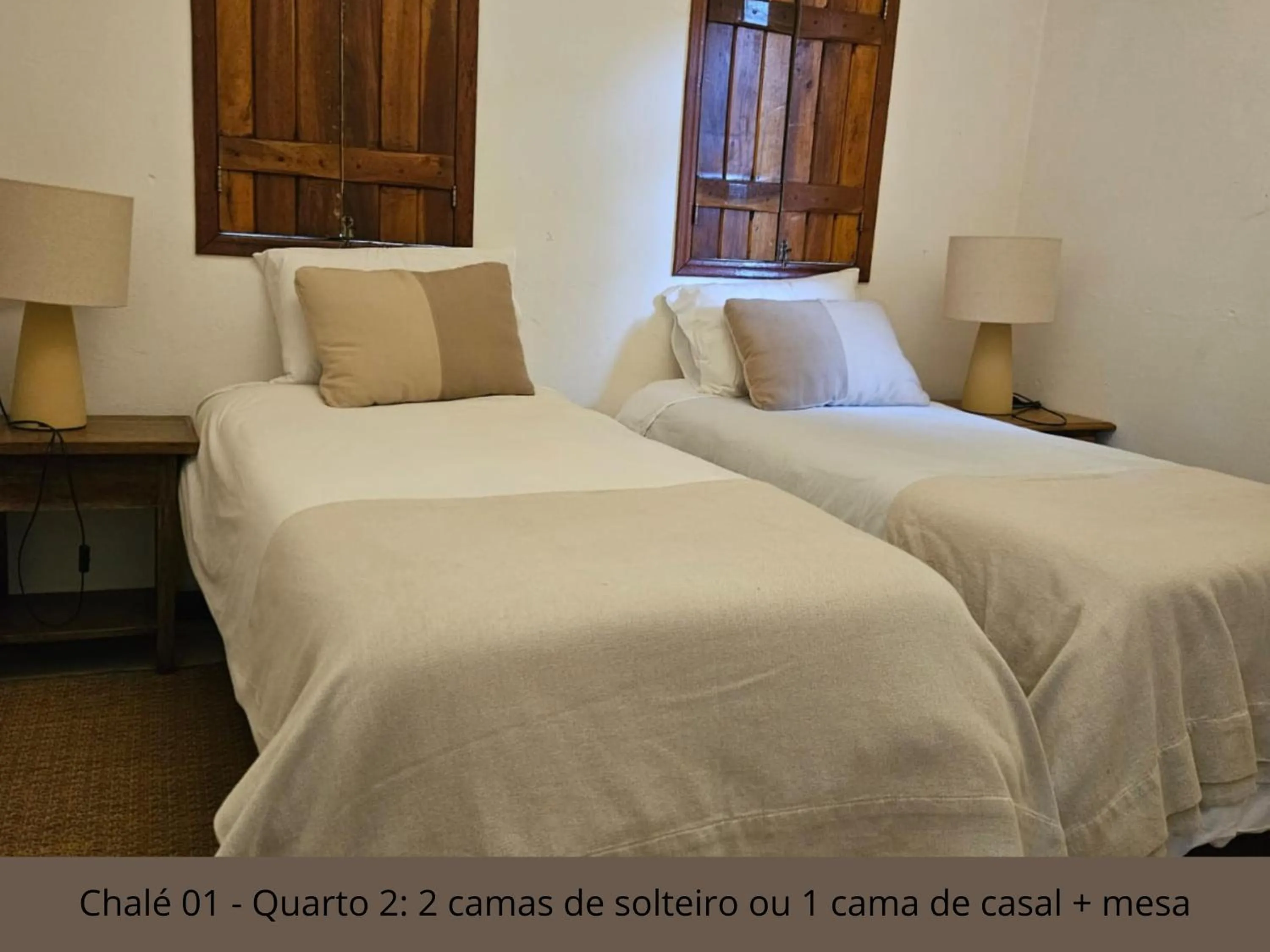 Bed in Pousada Vagalume