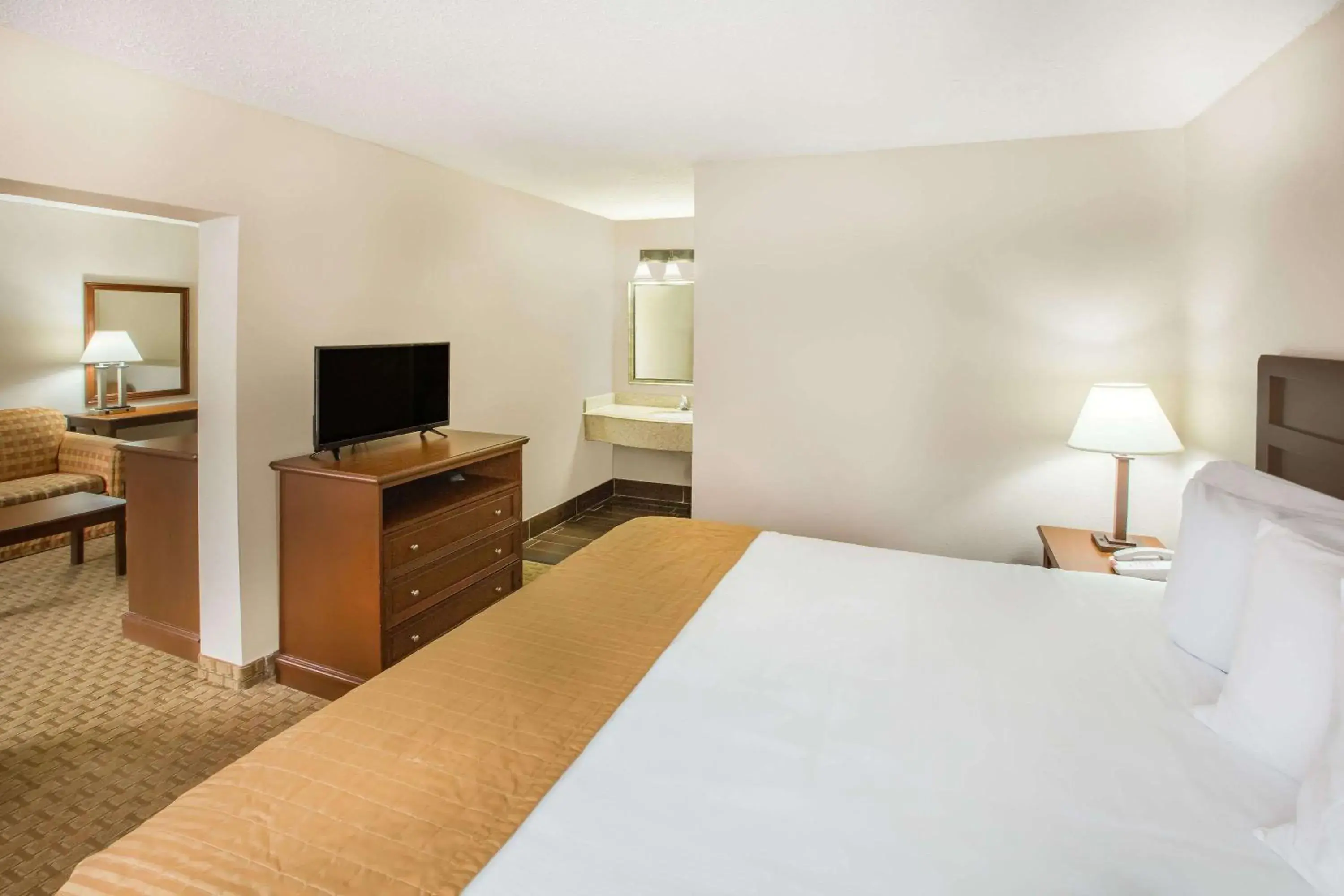 Photo of the whole room, Bed in Baymont by Wyndham Mobile/ I-65