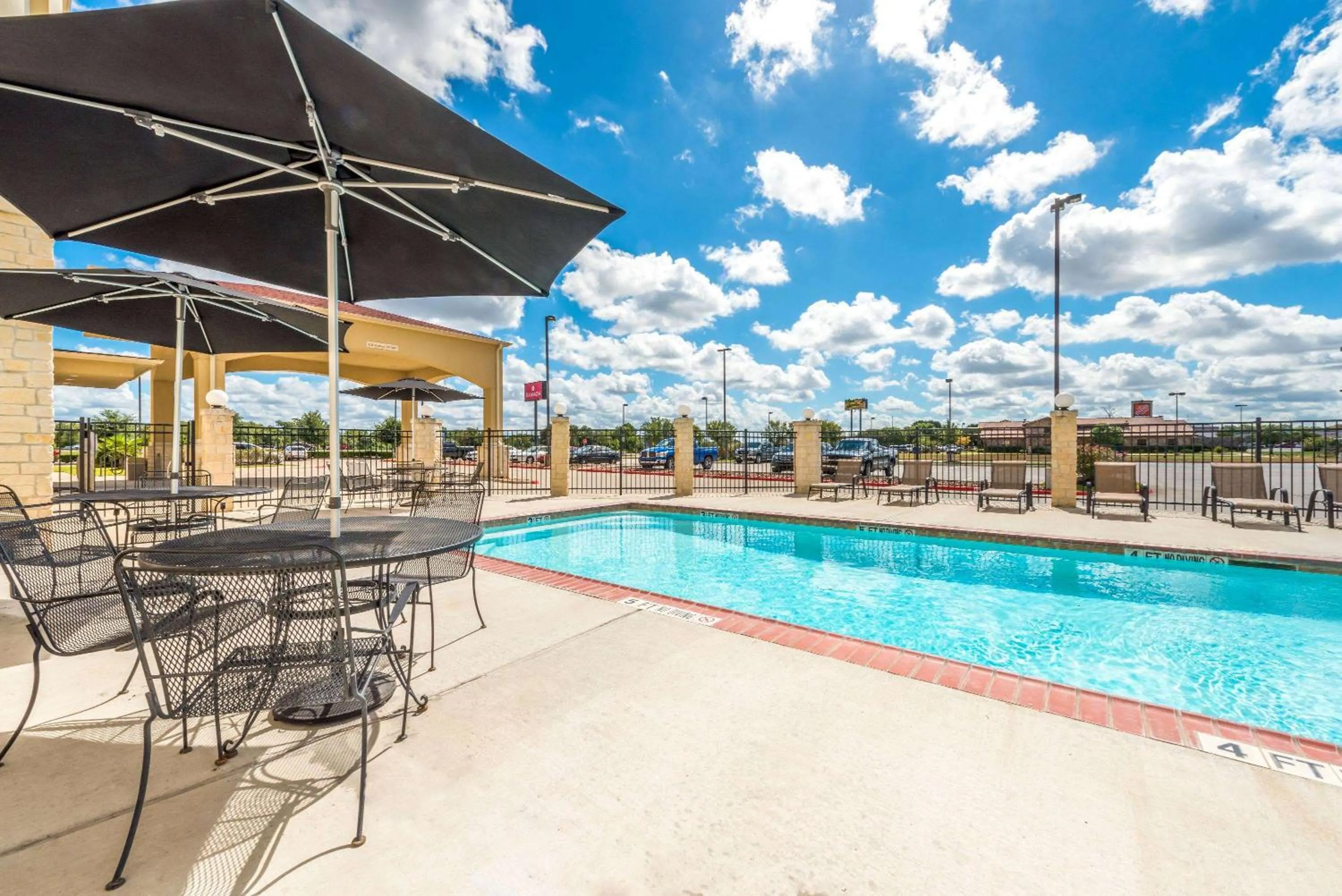 Pool view in Ramada by Wyndham College Station