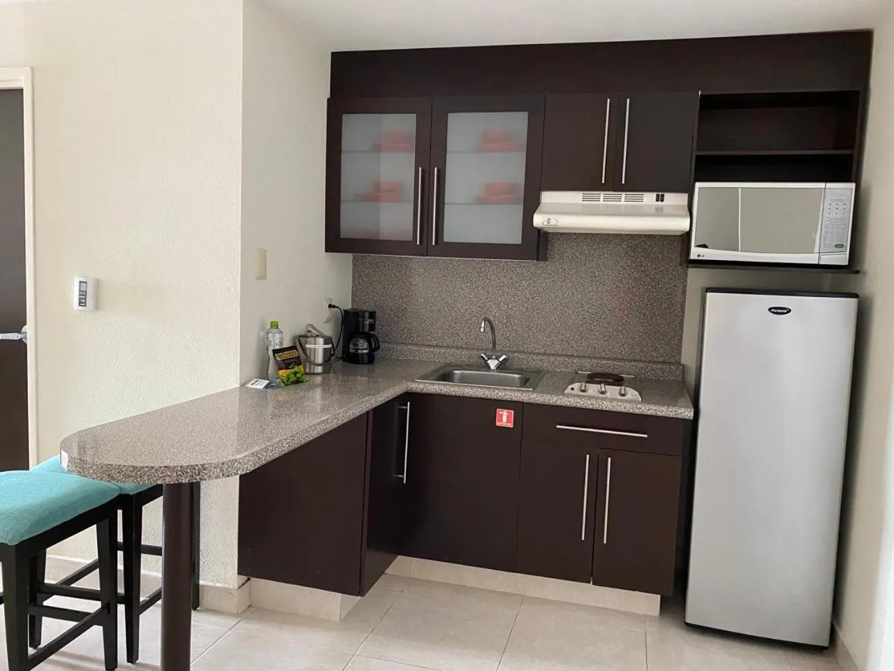 kitchen in Astur Hotel & Residence